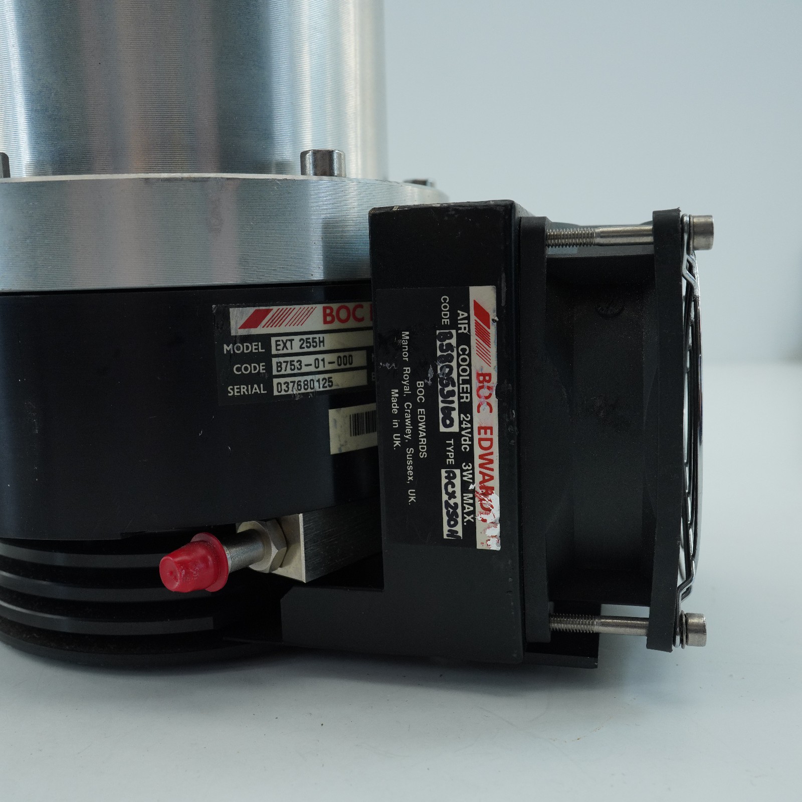 BOC Edwards EXT 255H Turbomolecular Pump for Mass Spectrometer air cooler