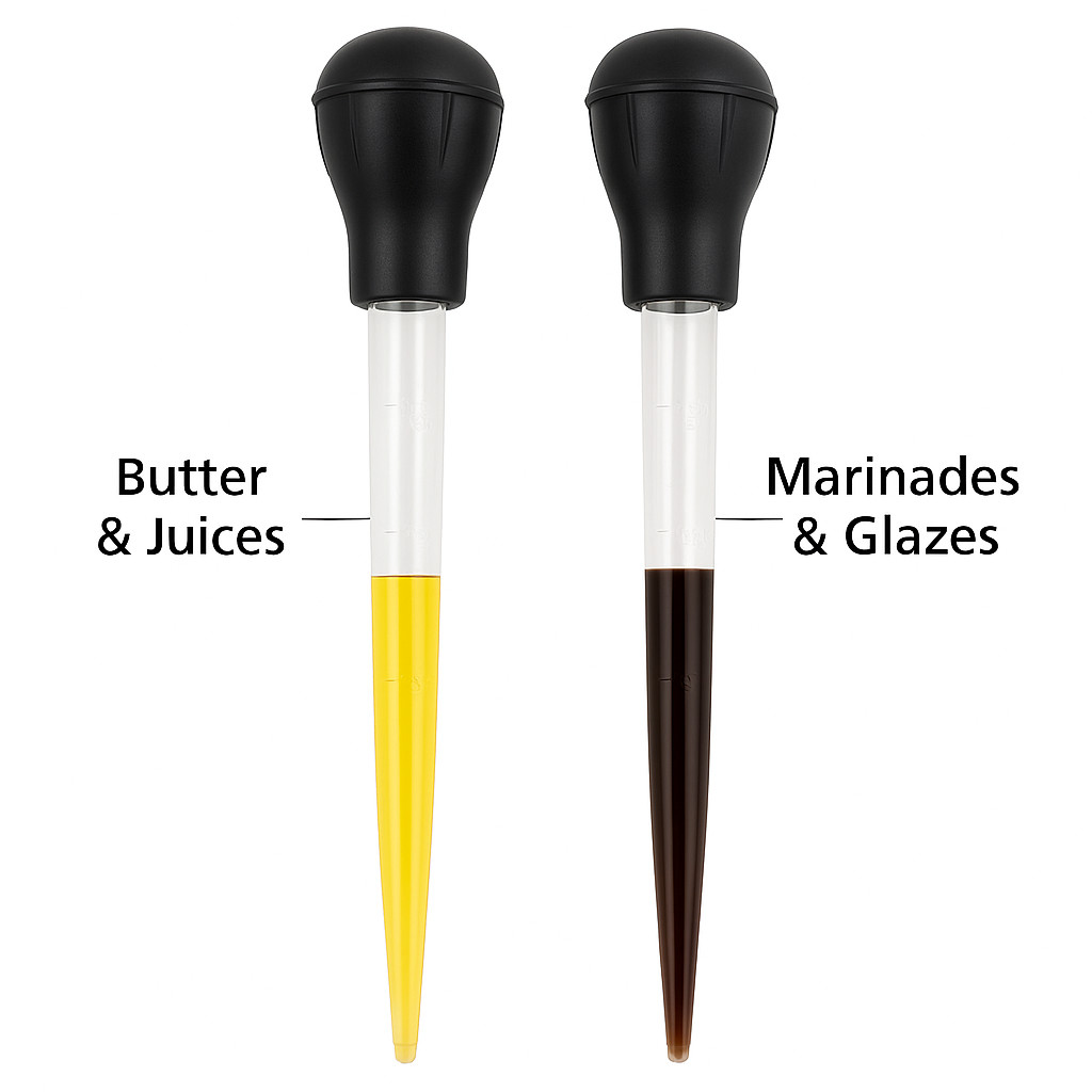2-Pack Turkey Basters Heat-Resistant BPA-Free Food-Grade Cooking Tools for Roast