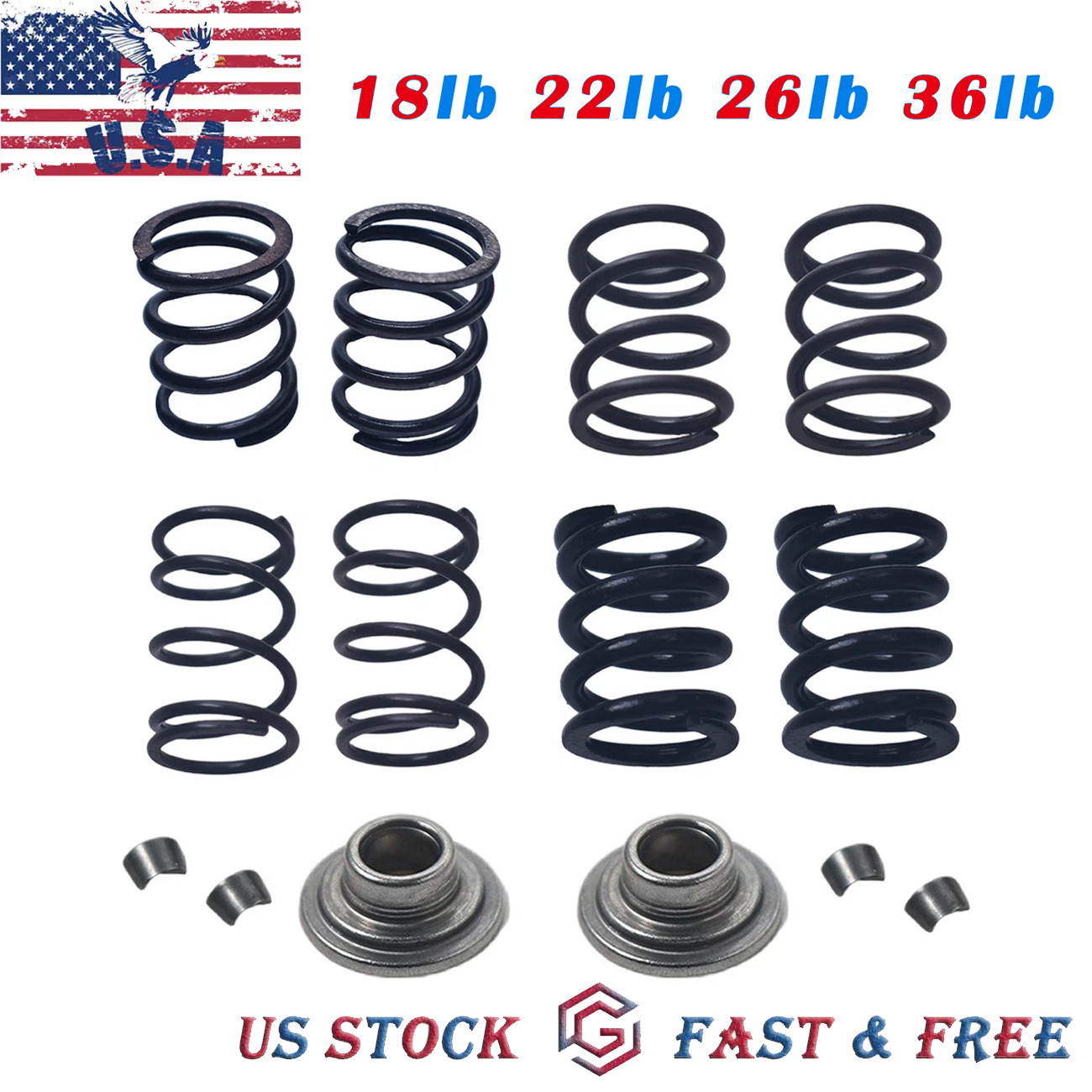 18LB 22LB 26LB 36LB Valve Spring Kit For Predator 212 GX160 GX200 Go Kart Racing