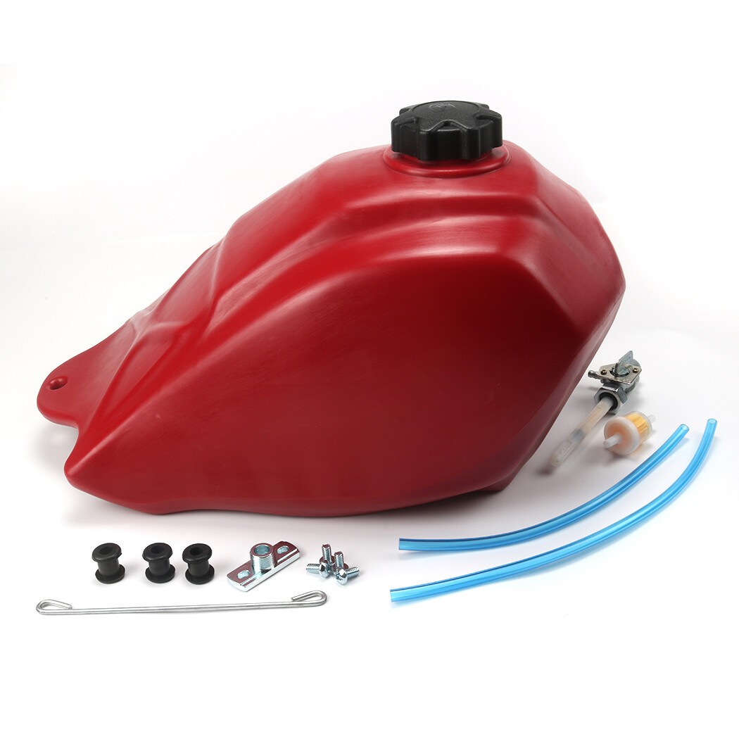 For Honda ATC250SX ATC 250SX 1985-1987 Plastic Fuel Tank & Gas Cap | Red