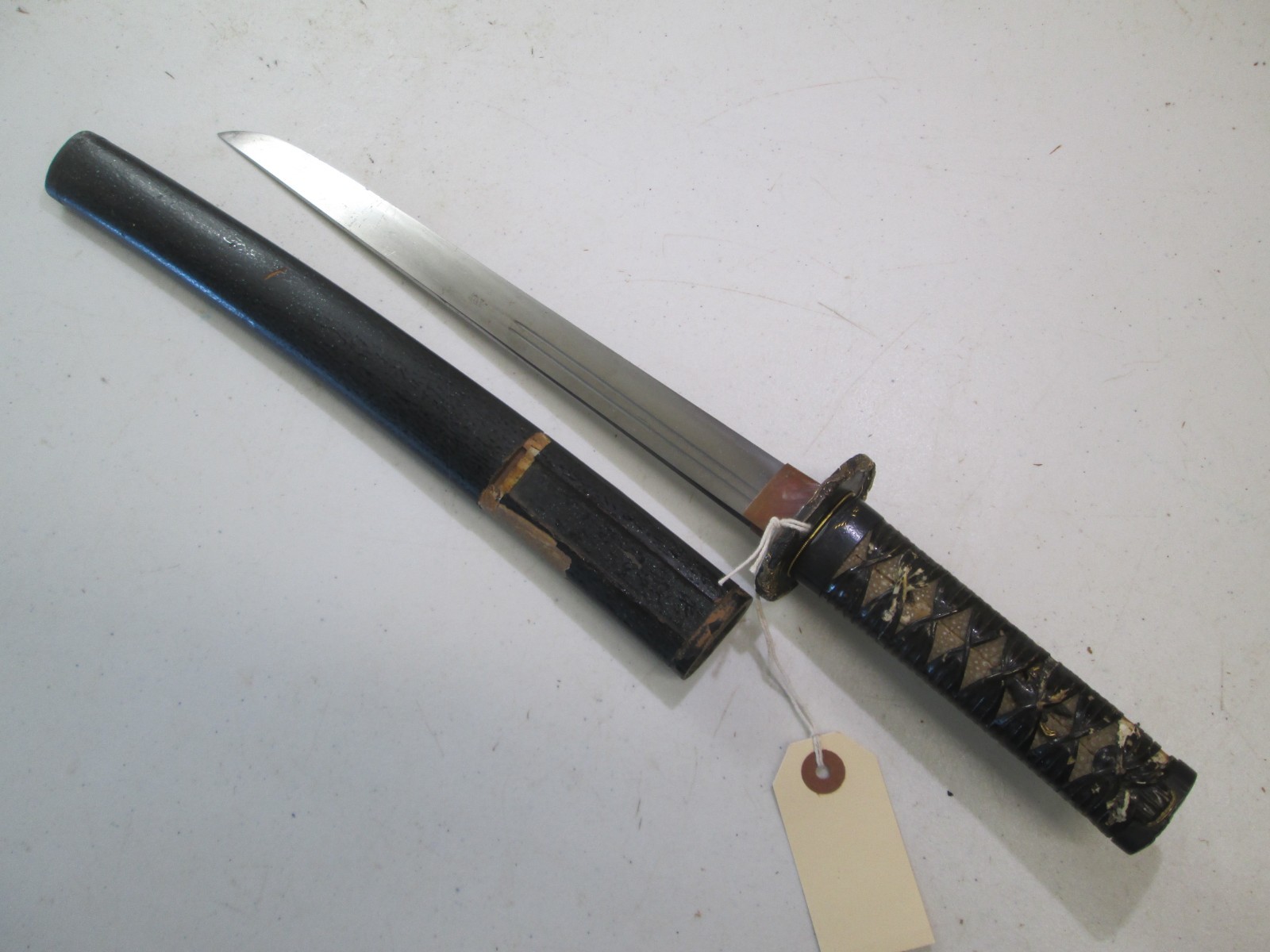 OVER 500 YEARS OLD SAMURAI JAPANESE DAGGER TANTO SWORD BIZEN UTSURI GROOVES #SF6