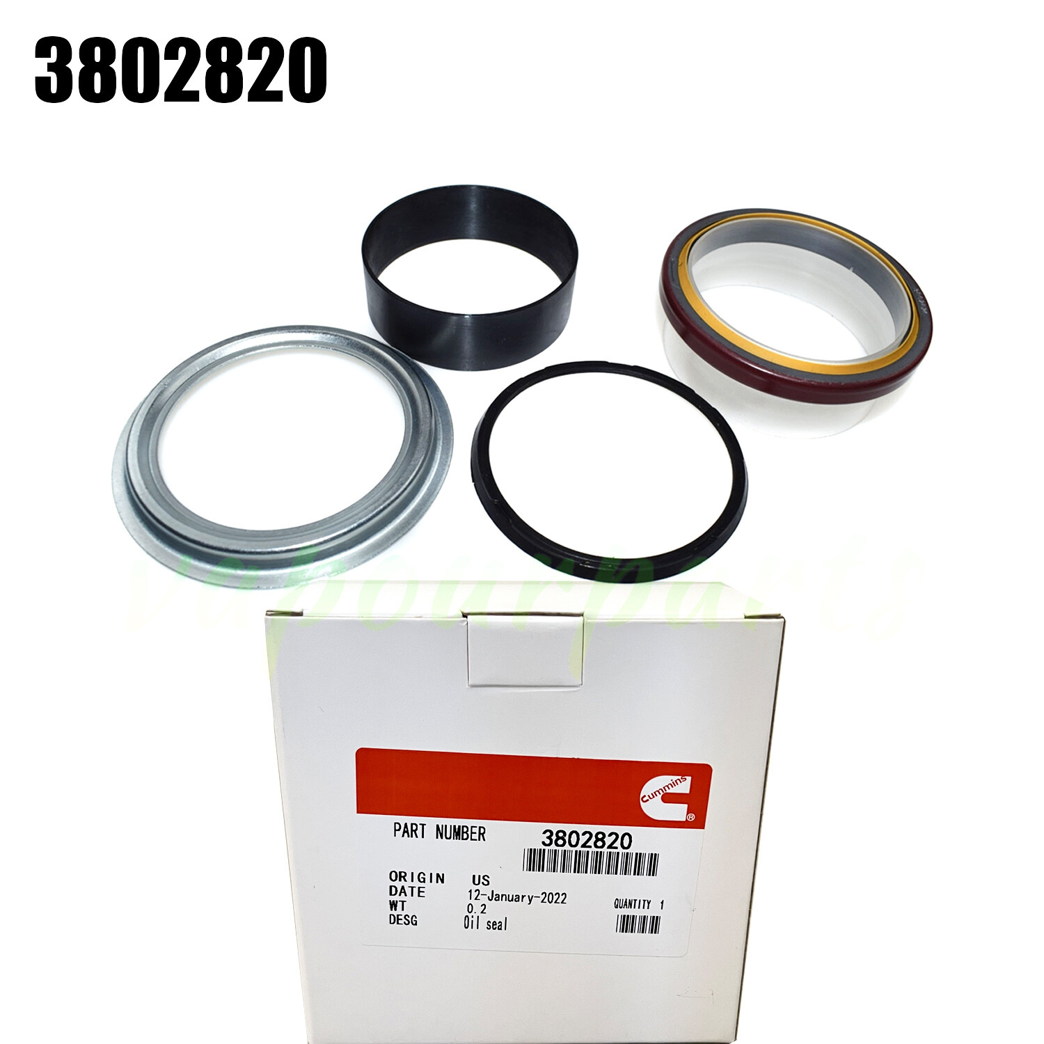 Front Main Crankshaft Oil Seal Wear Sleeve For Cummins 3802820 Dodge 1989-2015