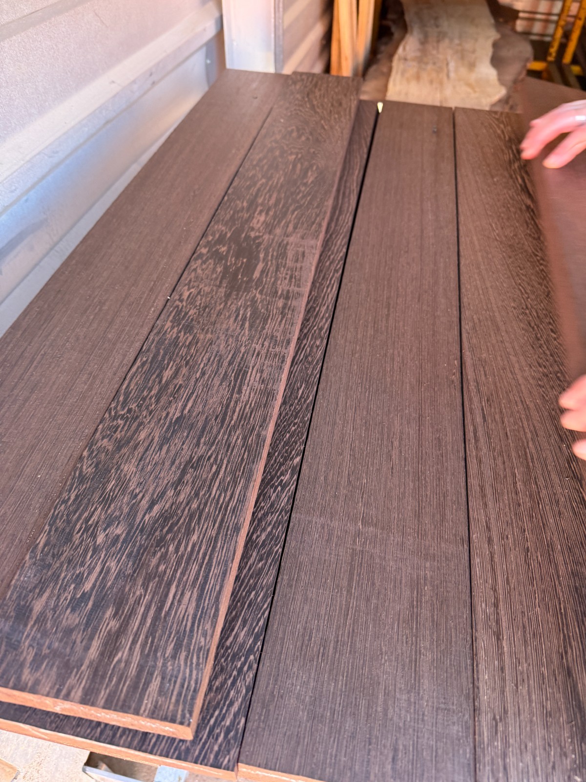 Wenge Exotic African Hardwood - 2 PIECES - 36" length S2S Kiln Dried