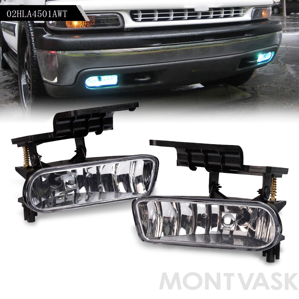 Fog Lights Bumper Driving Lamps For 99-02 Chevy Silverado / 00-06 Tahoe Suburban