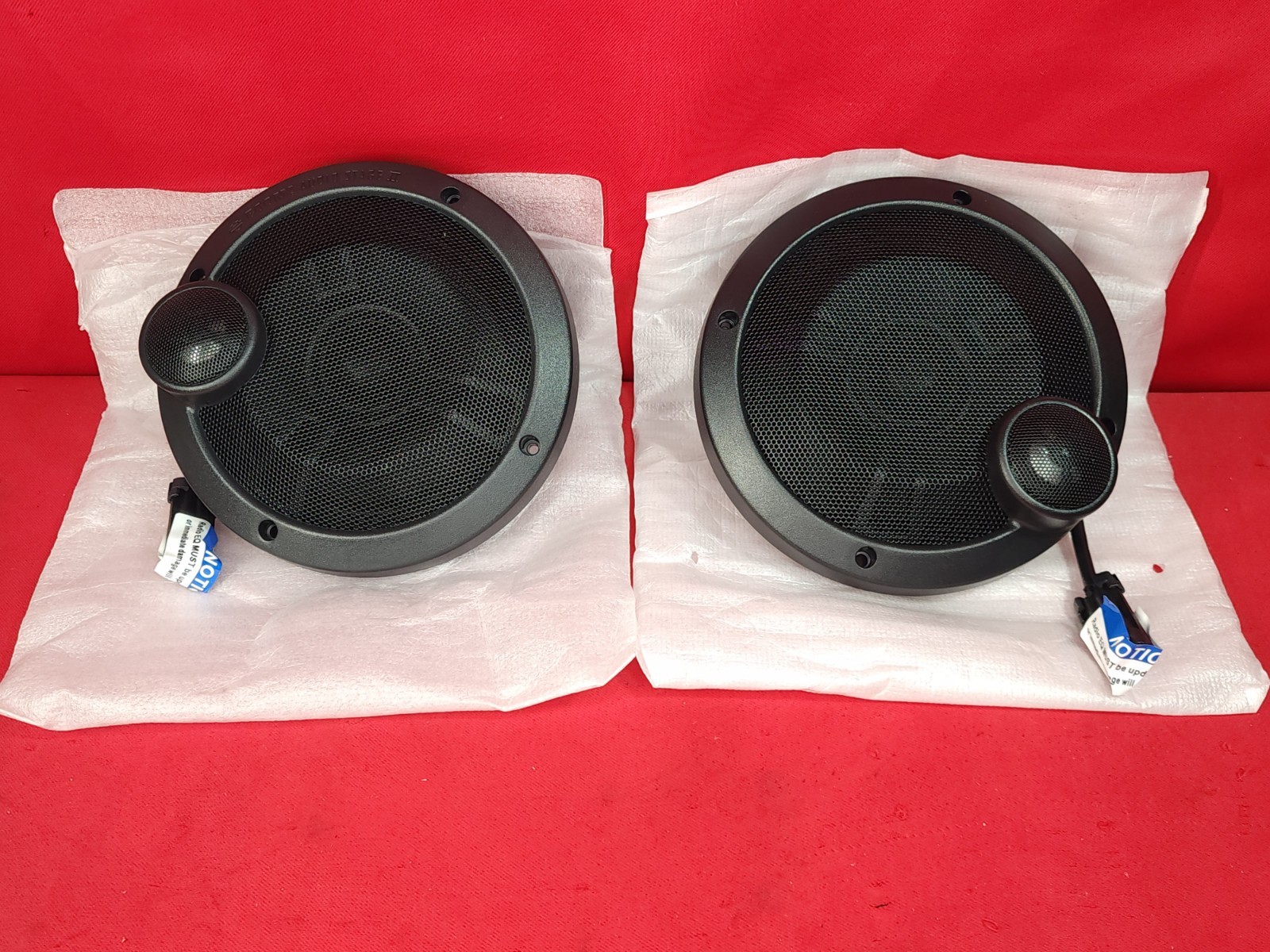 2 x OEM Harley-Davidson 6.5" Boom Audio Stage 2 Speakers For Touring Bikes