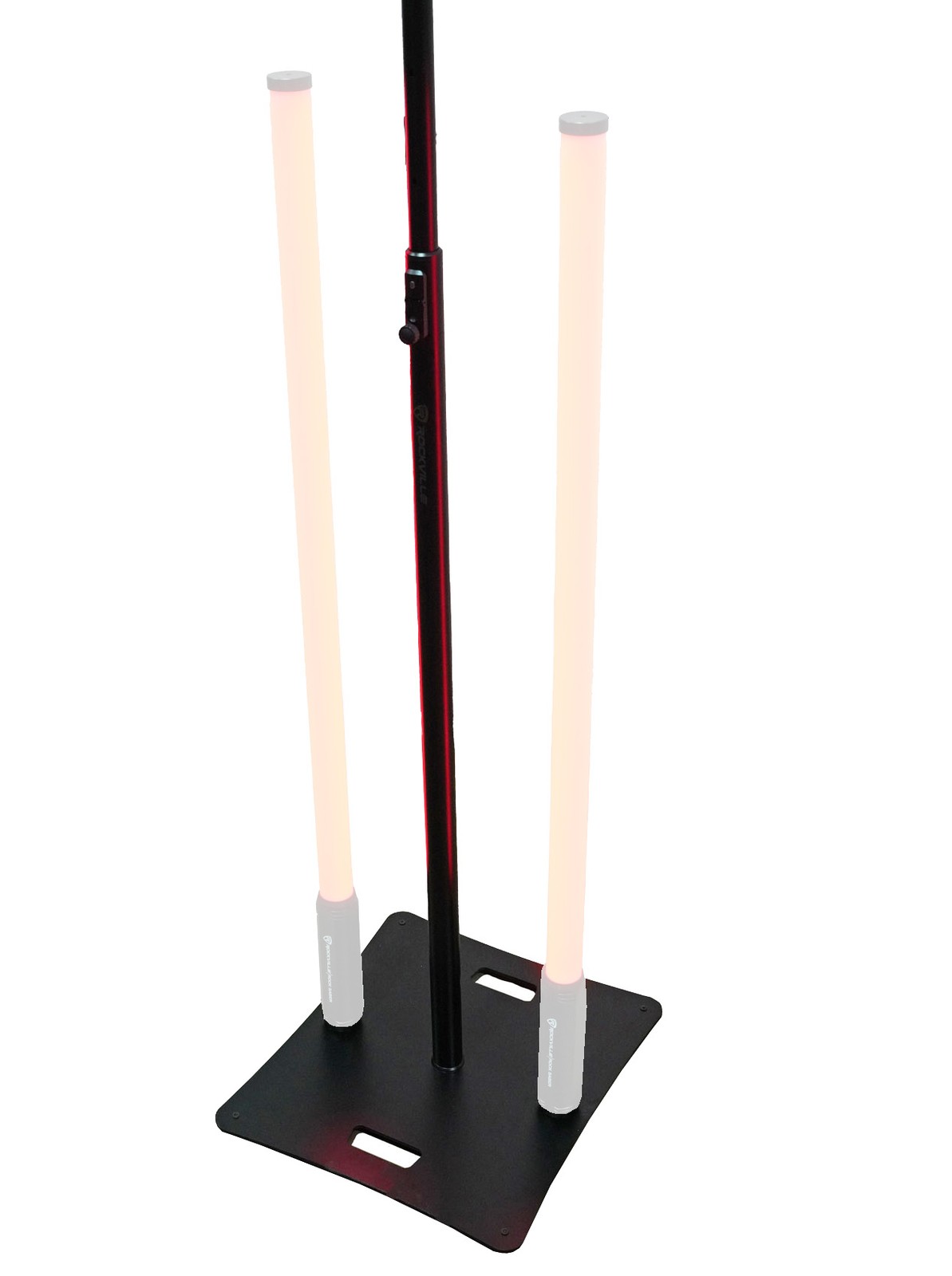 Rockville RLF2 BLACK 10 Foot Solid Base Speaker/Lighting/Projector DJ Stand+Bag