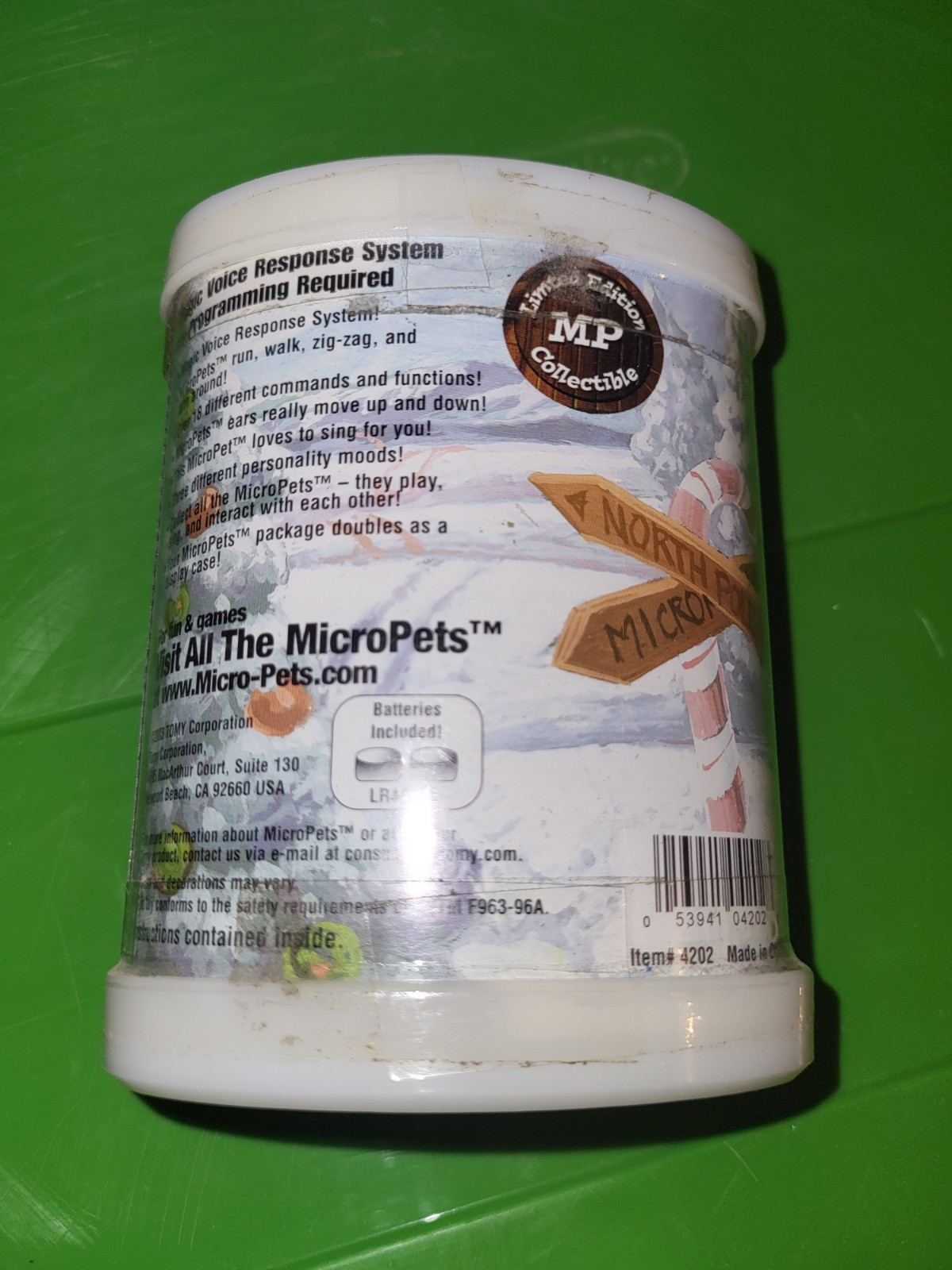 New in Original Sealed Box, Limited Edition, Micropets "Jingles the Dog" Tomy