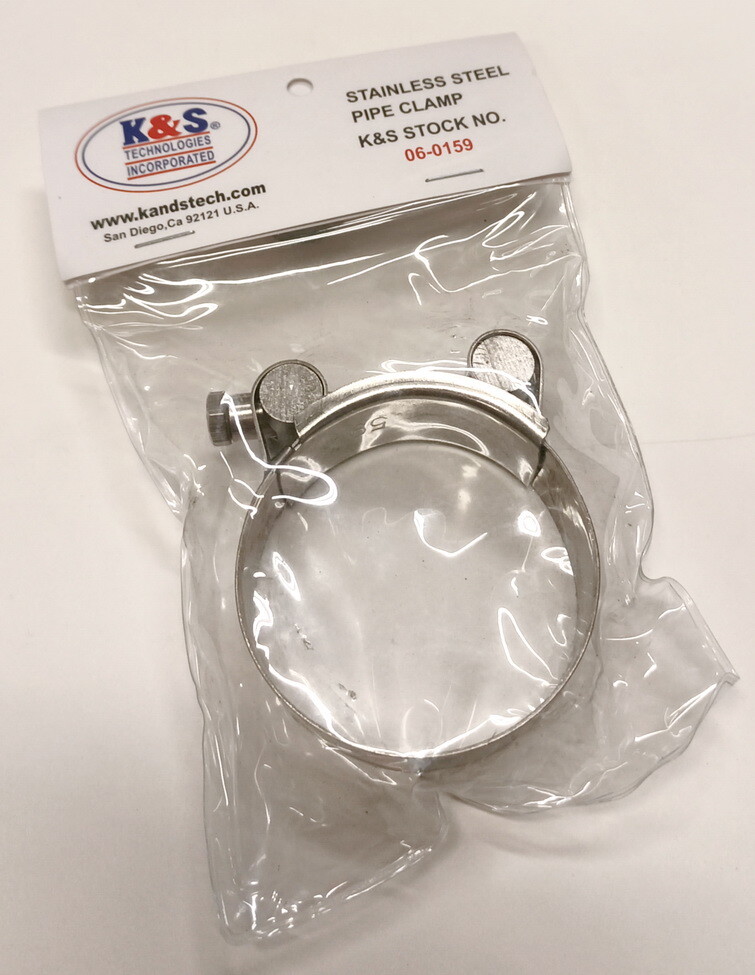 2-1/4 Inch Stainless Steel Exhaust Header Clamp Heavy Duty Barrel Clamp 56-59mm