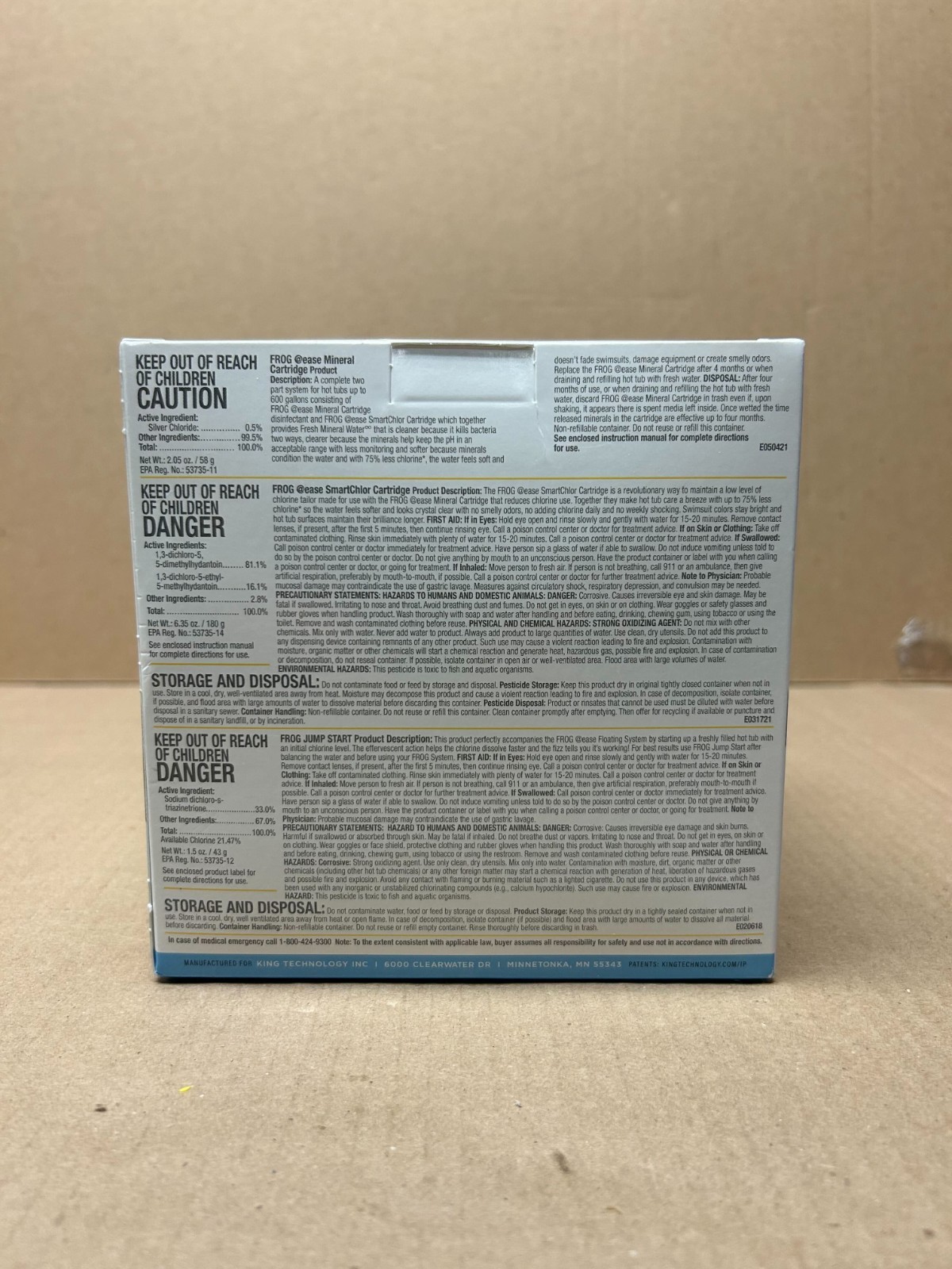 [NEW] (01-14-3256) Frog@Ease Floating Sanitizing System-Self-Regulating Hot Tubs