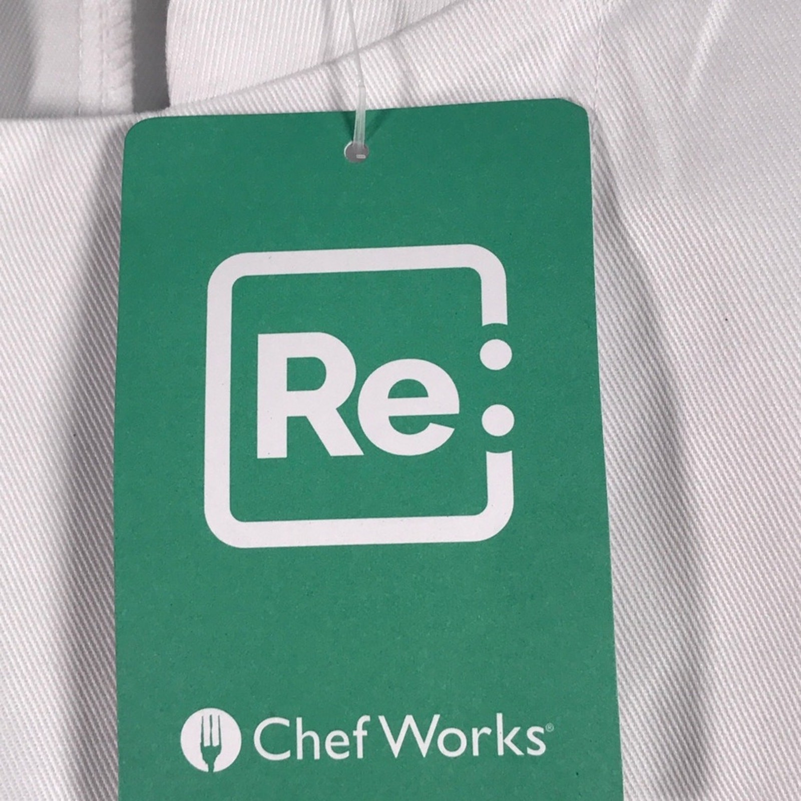 Chef Works Double Breasted Long Sleeve Chef Coat, Men's Size L - White