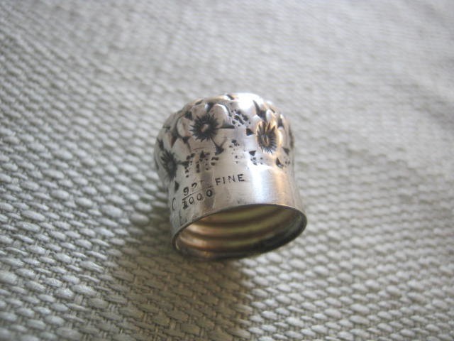 Antique Gorham Whiting Sterling Repousse Top Perfume Scent Bottle, 925 Fine