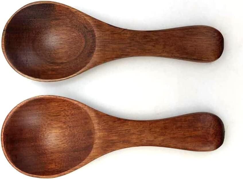 2 Pack Wooden Tea Scoops Matcha Scoop Green Tea Spoon S-1906x2