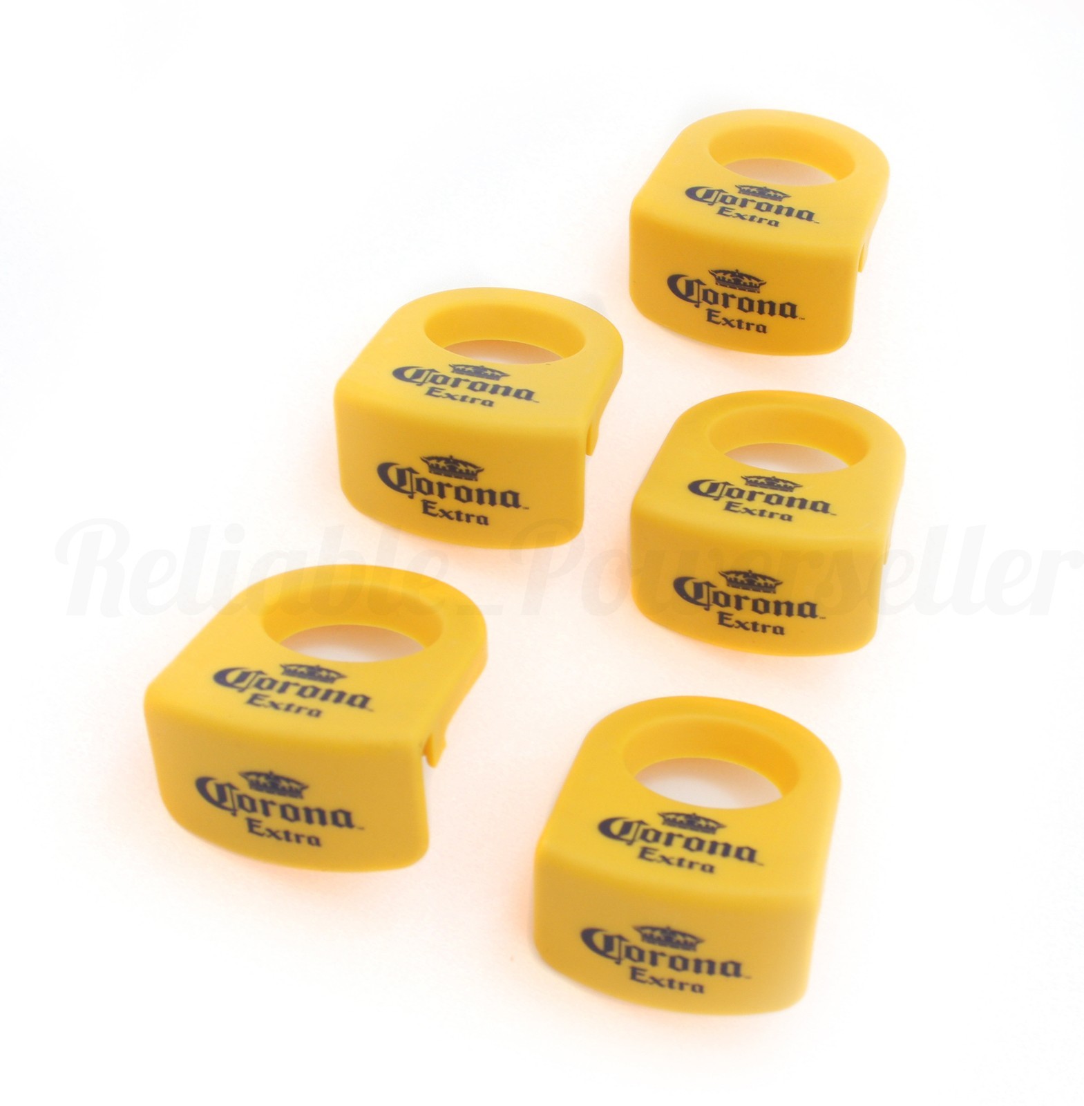 5 Corona Extra Beer Yellow Margarita Coronita / Coronarita Bottle Clips ~ New