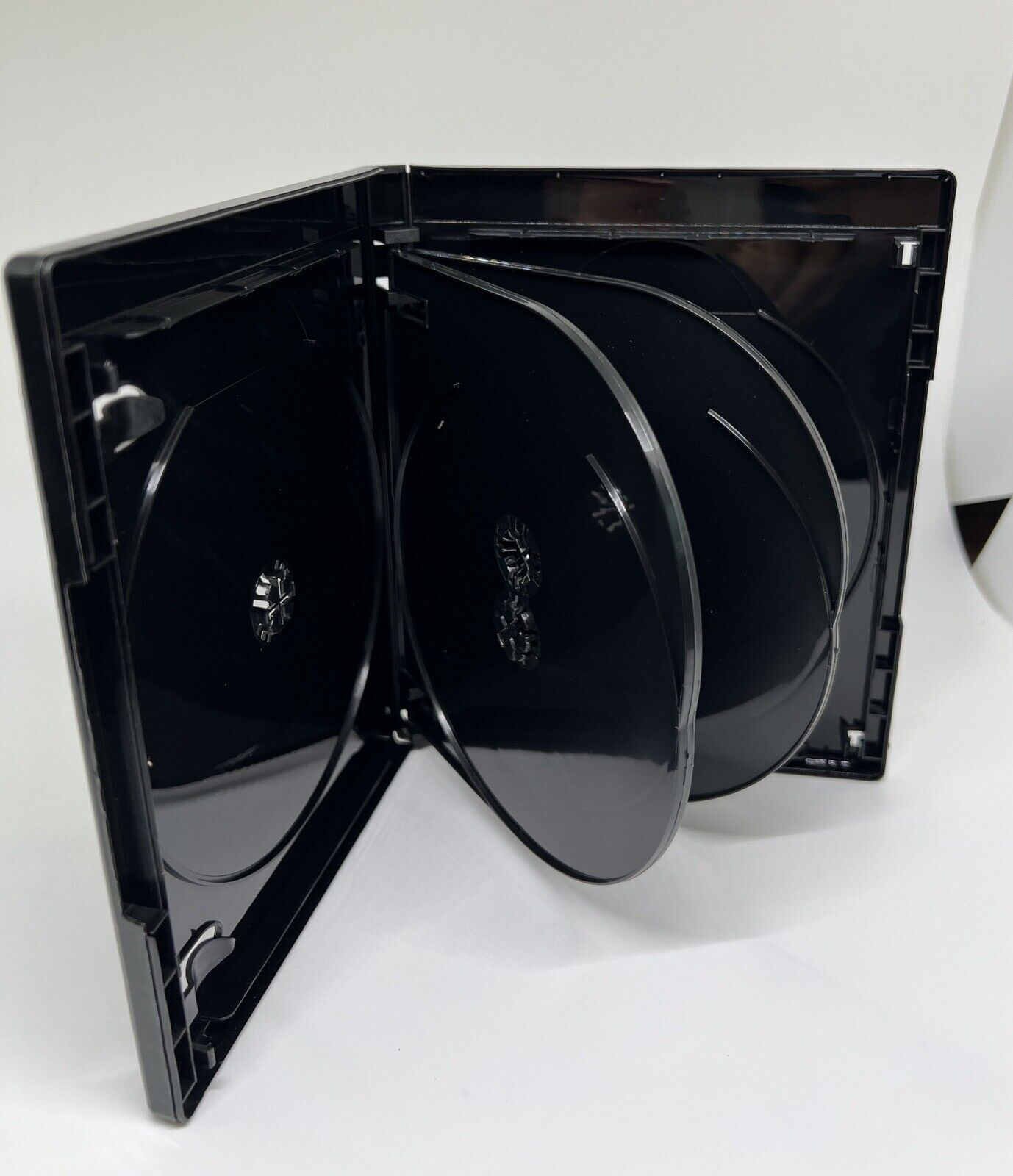 NEW 15mm 4K ULTRA HD BLACK 6-DISC CASE, BOOKLET CLIPS, SLEEVE, PS6-15MM UHD