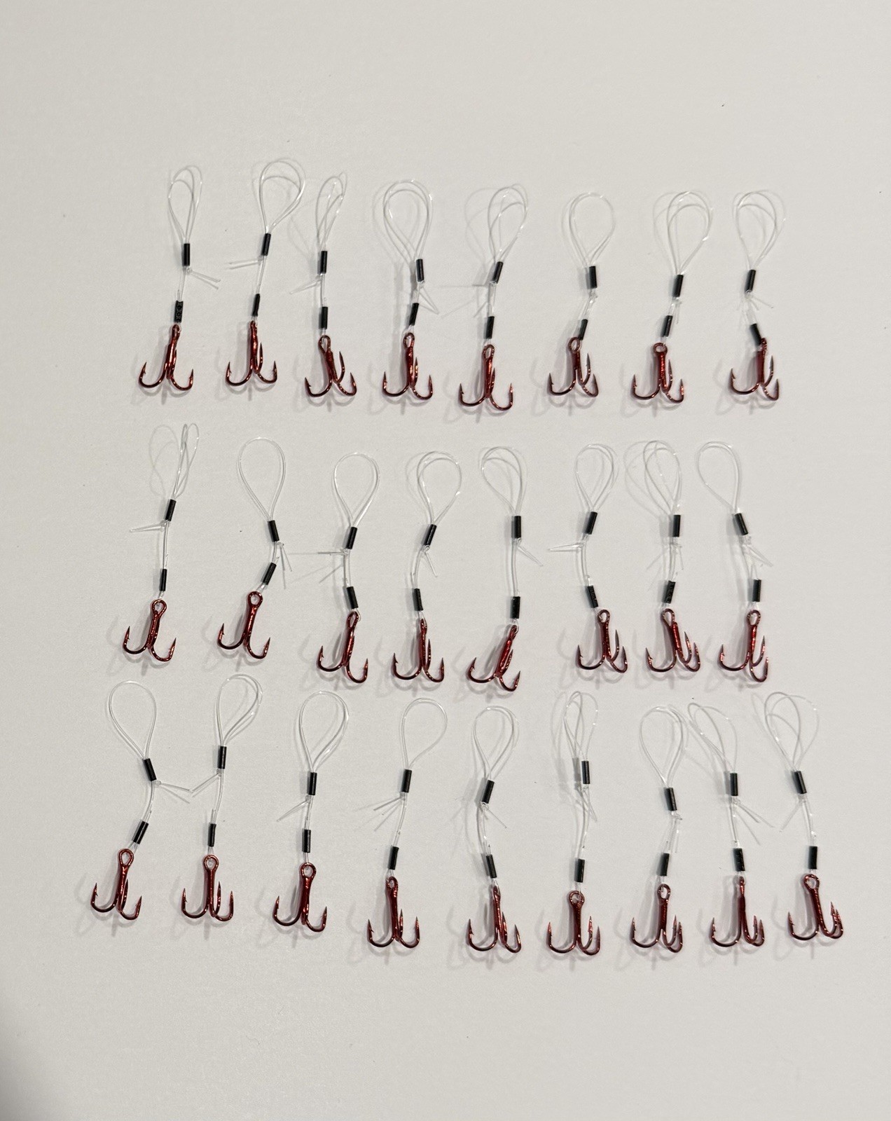 25 Stinger Hooks Size 8 Or 10 hook Walleye fishing on Detroit & St.Clair River's