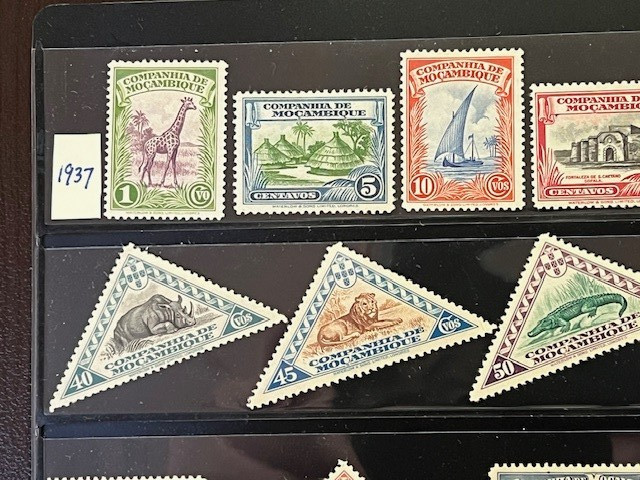 Mozambique Company 1892-1940 Nice Collection Mint Hinged in Stock Sheet 7A080S