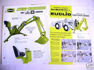 12 Piece Older Construction Literature Asst Euclid, Terex, Ware  CHEAP!
