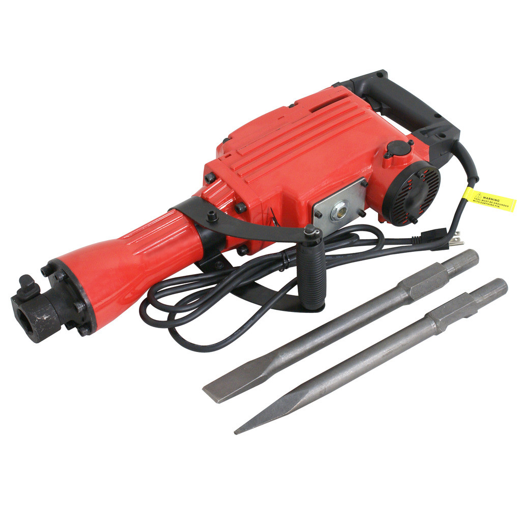 2200W Heavy Duty Electric Demolition Jack Hammer Concrete Breaker w/Case, Gloves