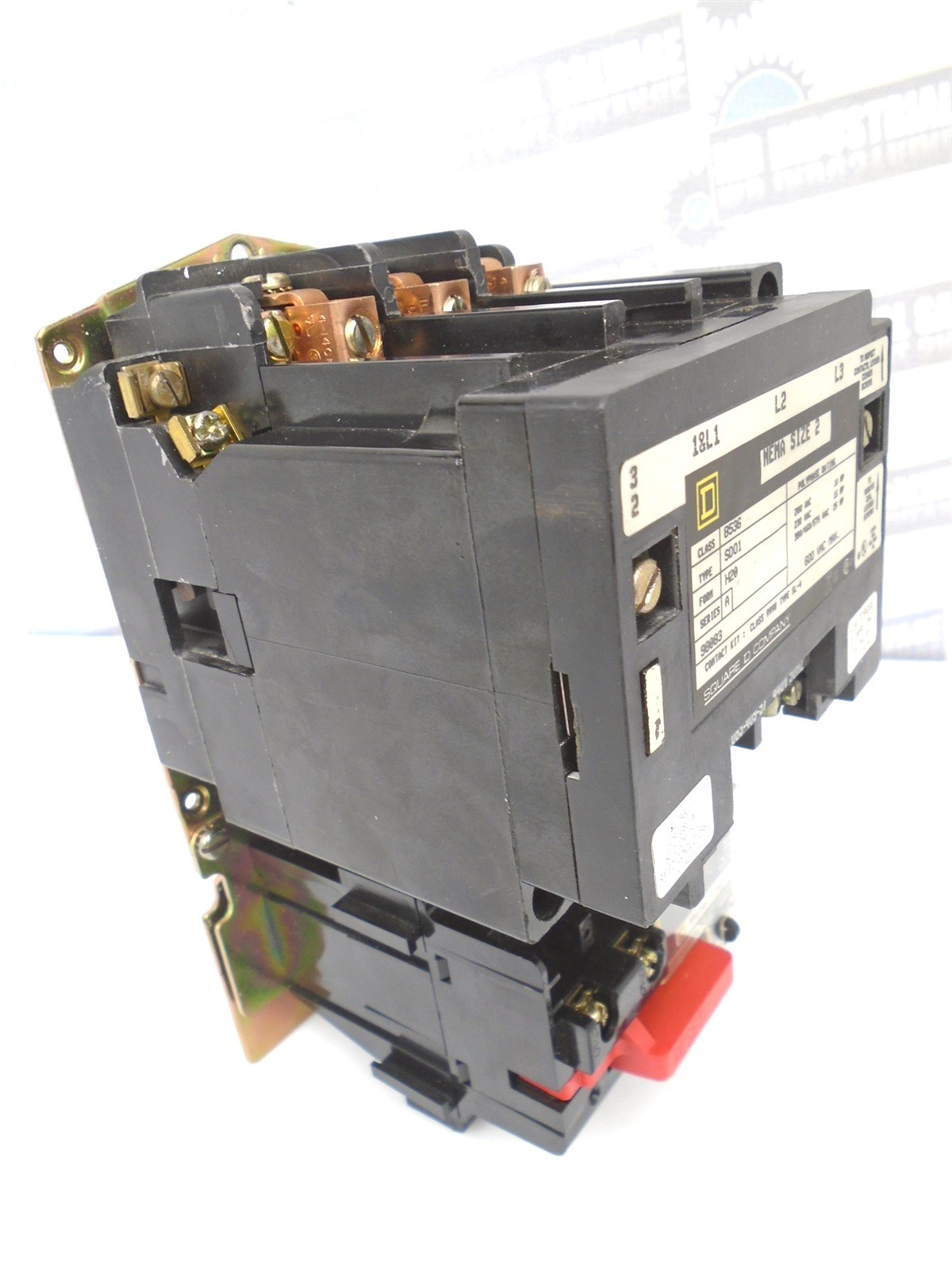 SQUARE-D 8536SDO1H20 Sz2 MOTOR STARTER LOGIC 10-25HP Coil 480V 45A New CONTACTS