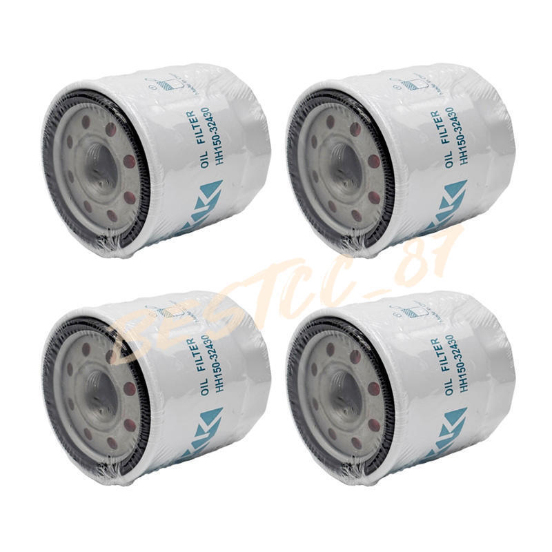 For Kubota HH1J0-32430 Oil Filter (Replaces HH150-32430) - 4 PACK