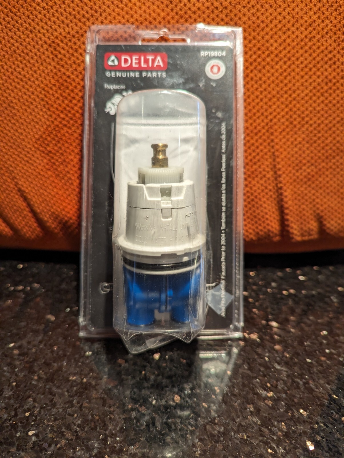 Delta RP19804 Replacement Faucet Cartridge Box damaged