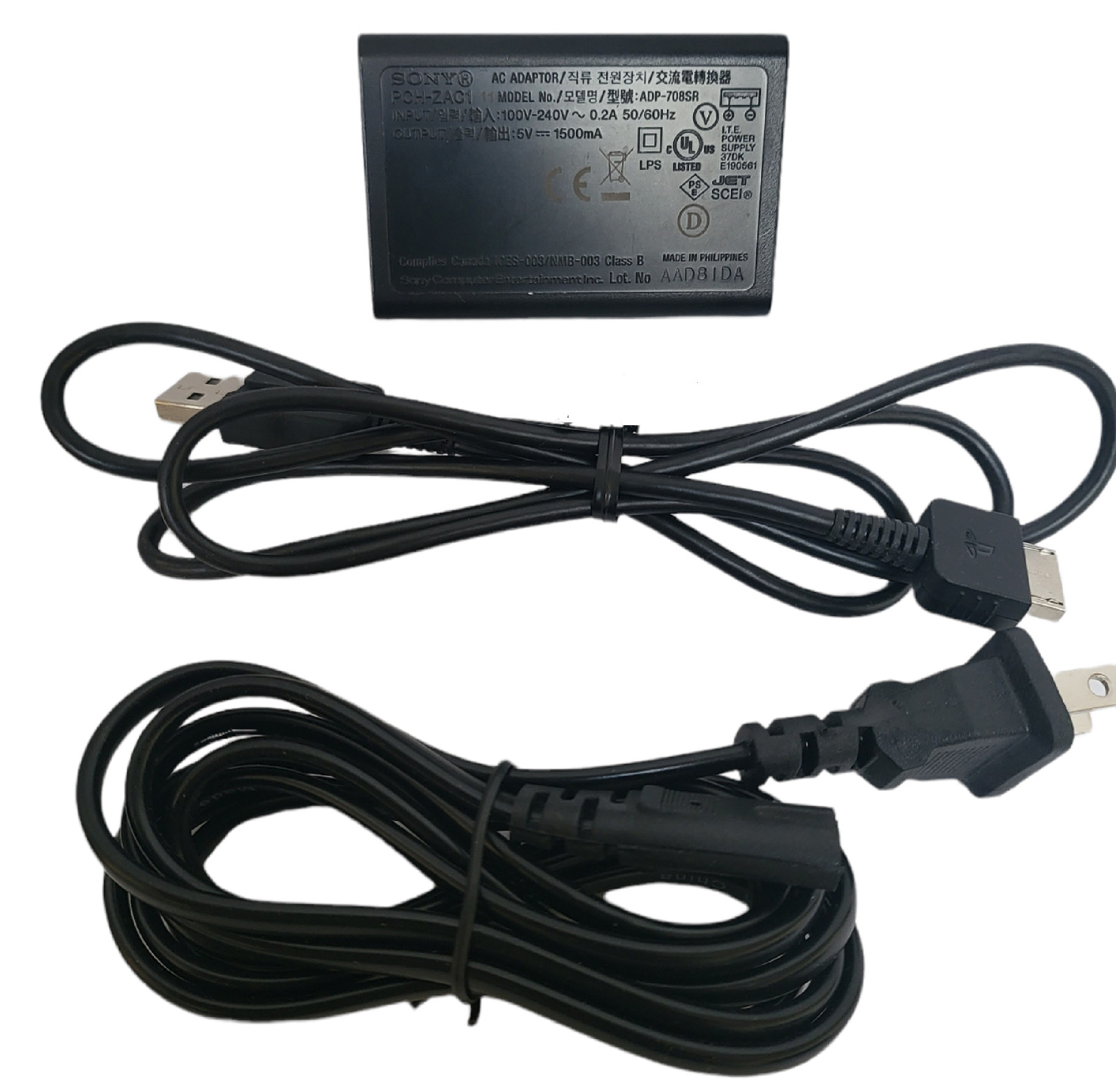 Authentic OEM Sony PS Vita AC Power Adapter Charger 1000 Series
