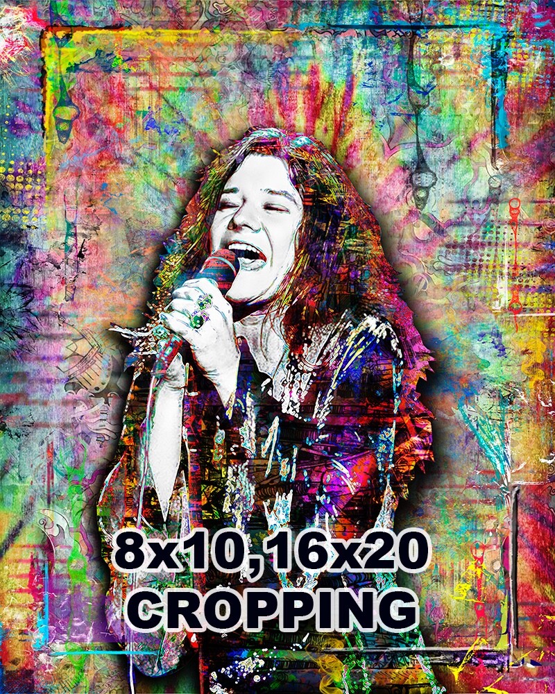 JANIS JOPLIN HIPPIE 16x20in Poster Janis Joplin Tribute Print Free Shipping US