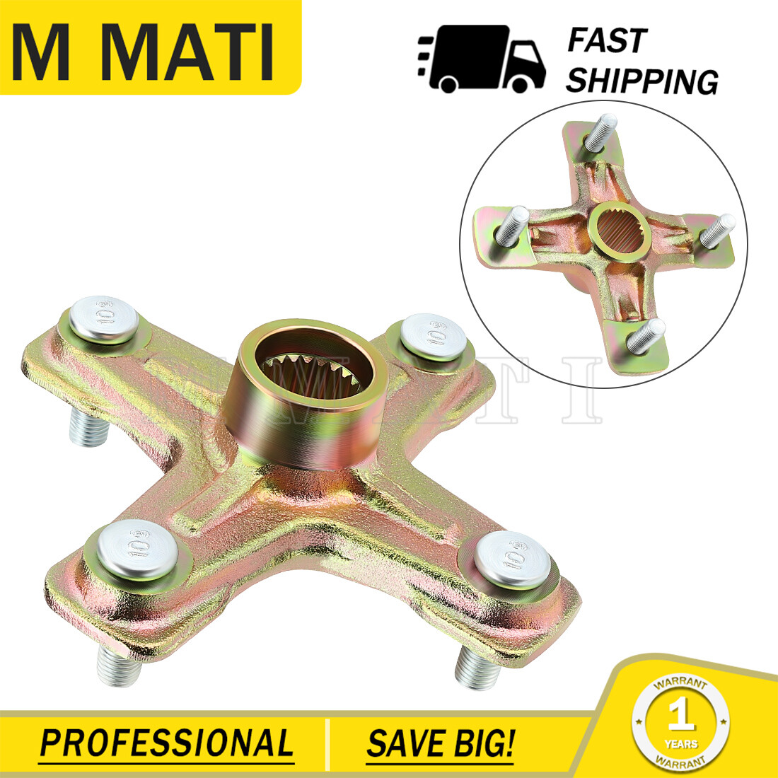 Pair Rear Axle Wheel Hub For Yamaha YFZ450X Warrior350 Raptor250 1PE-F53K0-00-00