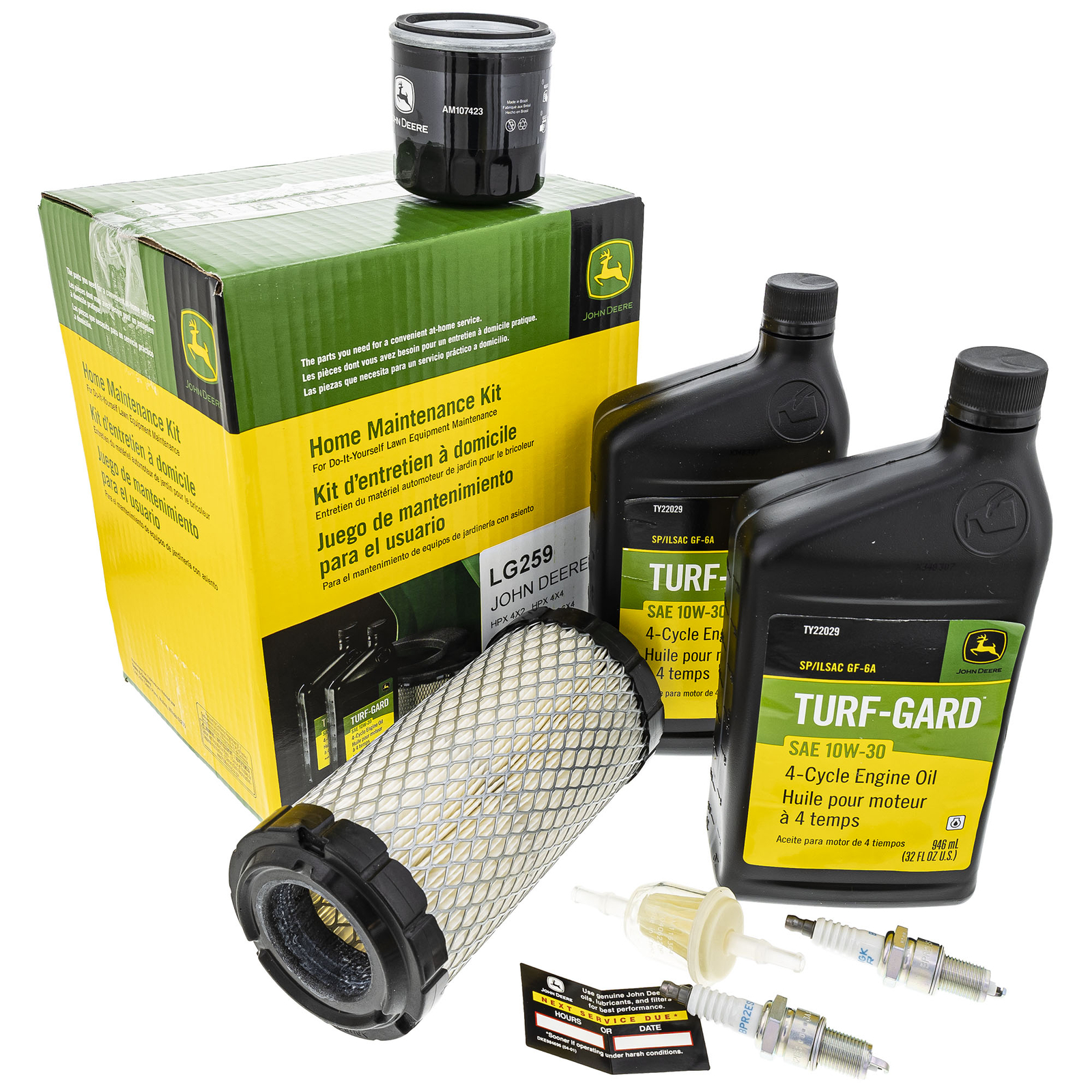 John Deere LG259 Home Maintenance Kit Gator 4X2 4X4 HPX 615E TH TS TX Trail
