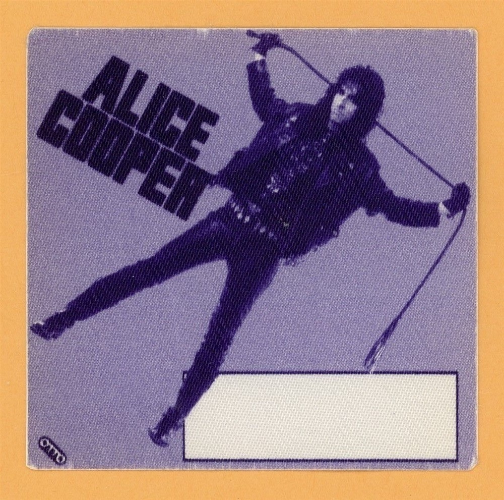 Alice Cooper 1991 Hey Stoopid Concert Tour Staff Backstage Pass