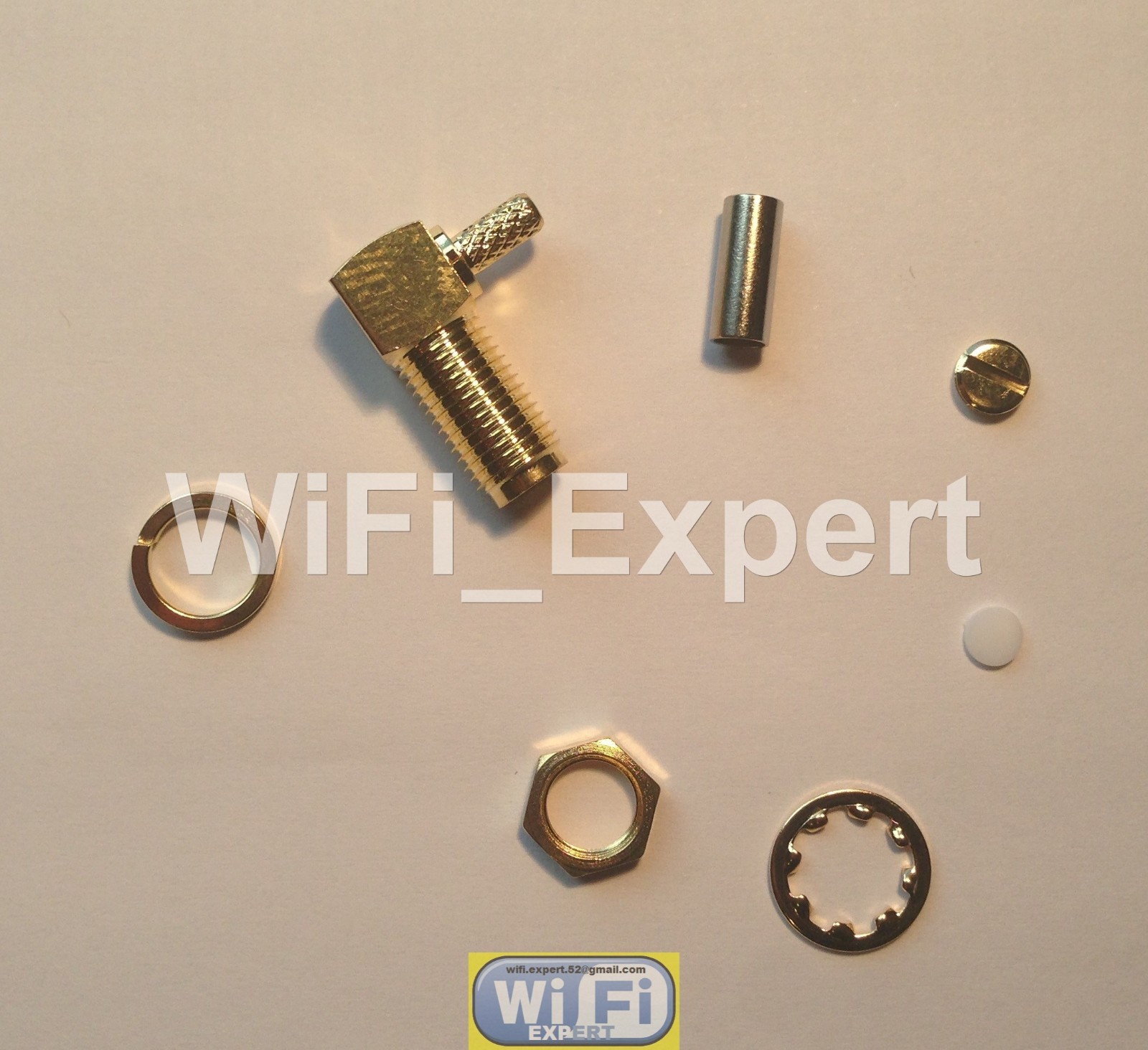 10 x SMA Female plug right angle crimp RG174 RG179 RG316 RG188 cable connector