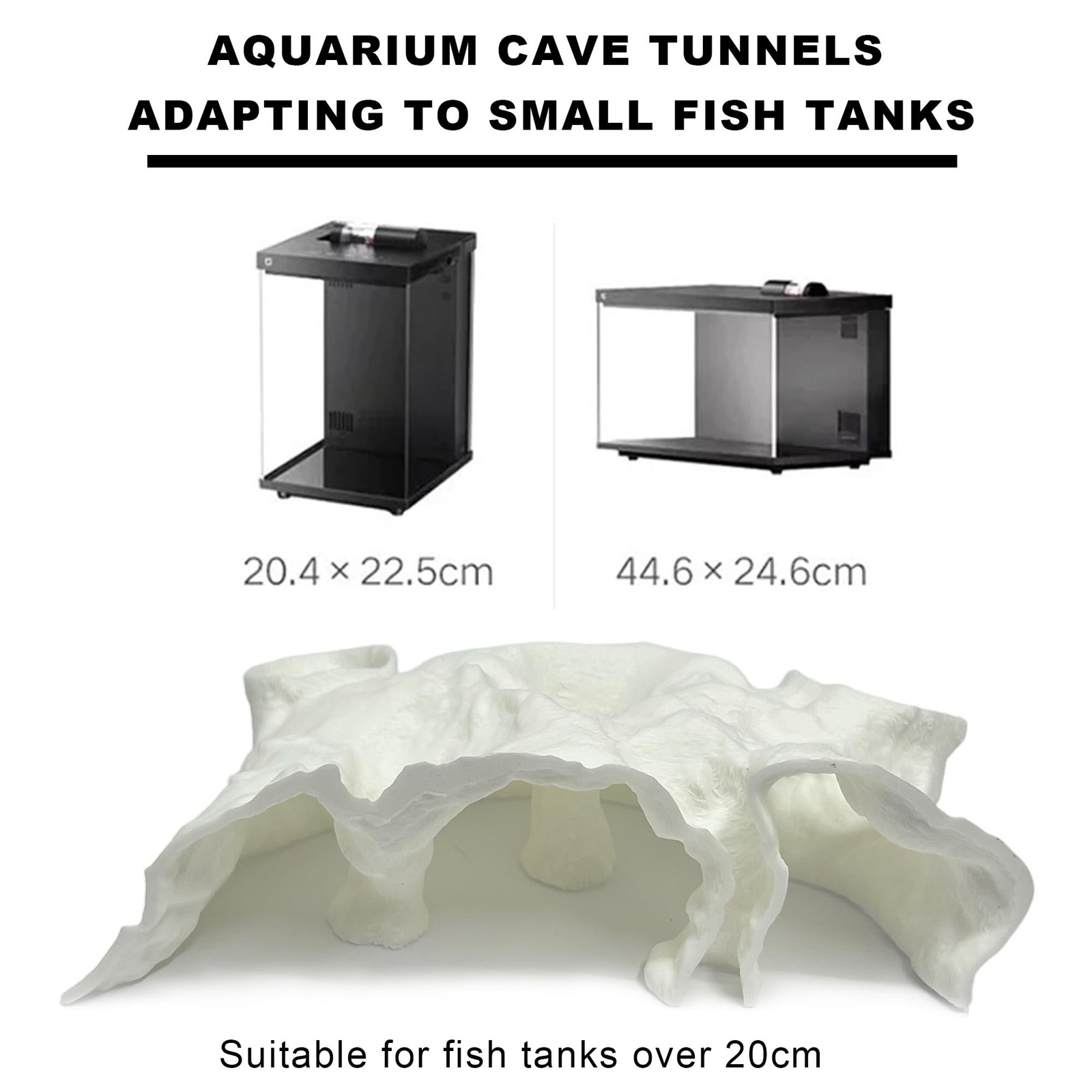 LIYAOLI Aquarium Ornaments Cave Tunnel with Viewing Ports | Fish Tank Decorat...