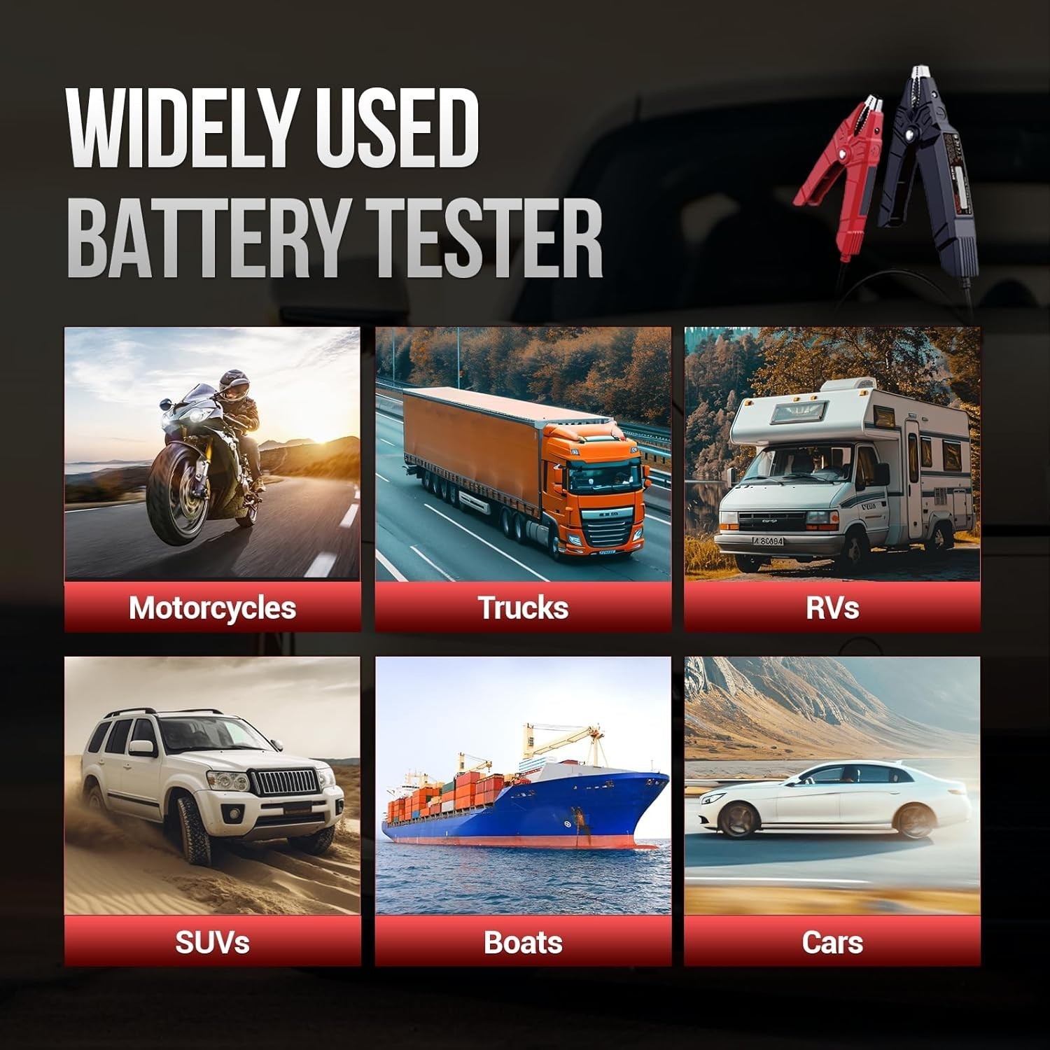 LAUNCH BST360 Car Bluetooth Battery Voltage Tester Automotive Cranking Charging*