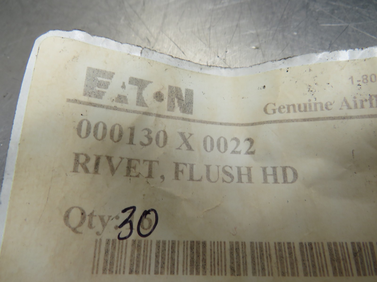 Eaton Airflex 000130-X-0022 Rivet Lot of 30!