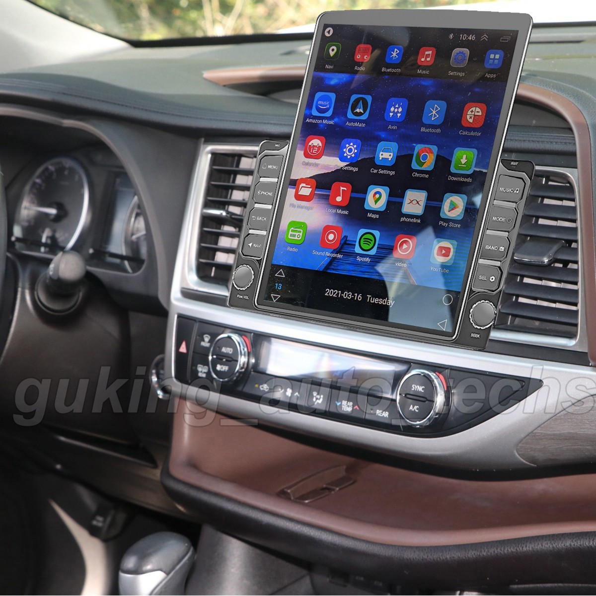 CarPlay For 2014-2019 Toyota Highlander 9.7" Android 13 Car FM Radio GPS Stereo