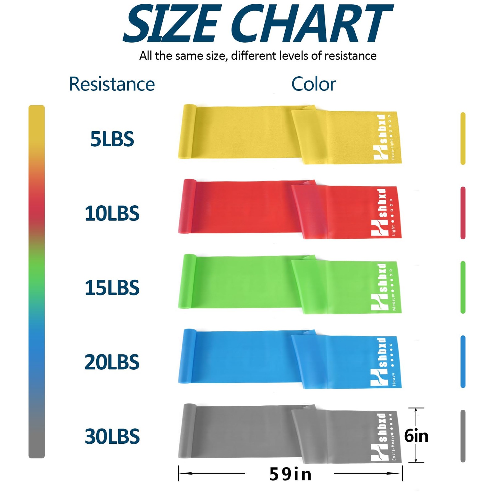 Resistance Bands for Working Out Women and Men, Physical Therapy Bands, Latex...