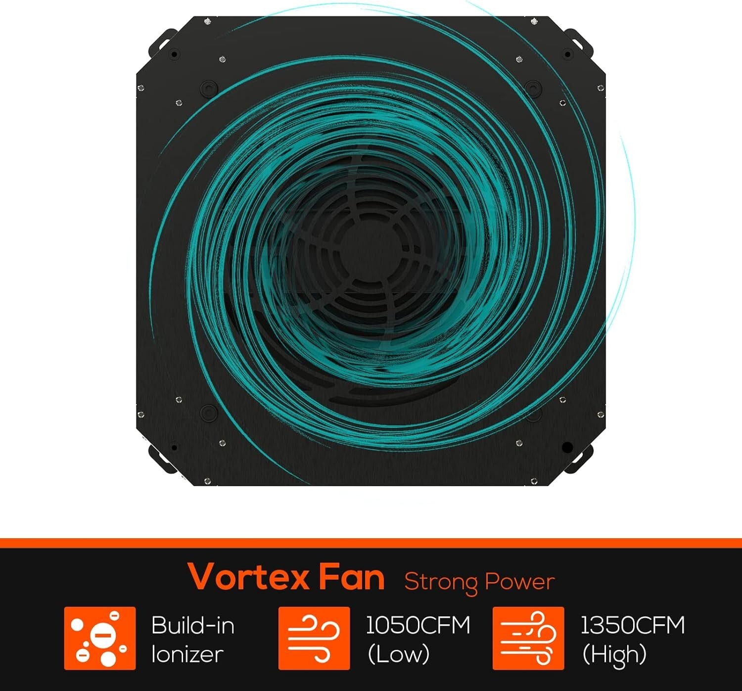 ABESTORM 1350CFM Hanging Air Filter with Strong Vortex Fan, Shop Dust Collector