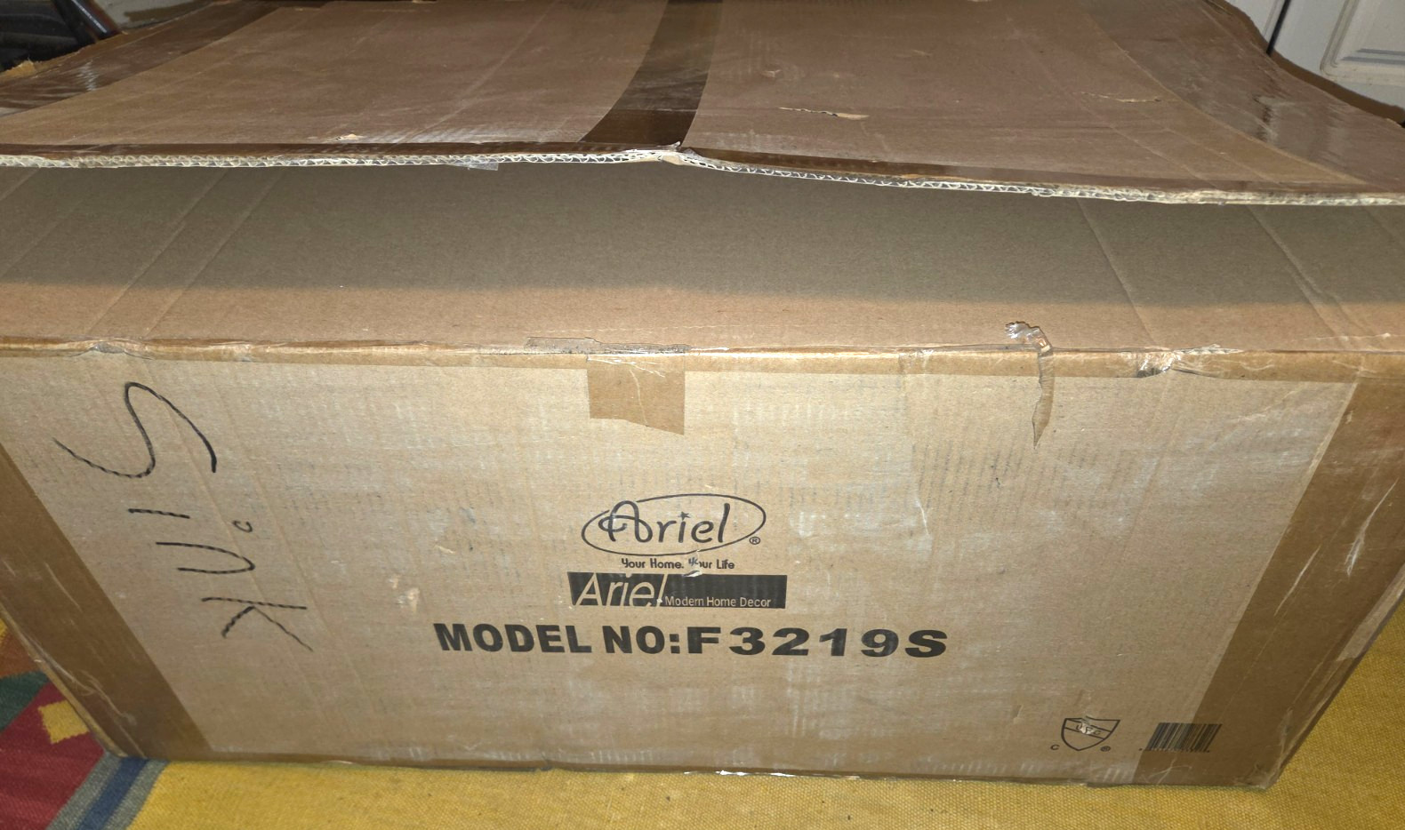 Ariel Stainless Steel Undermount Sink,32"x19"x10"