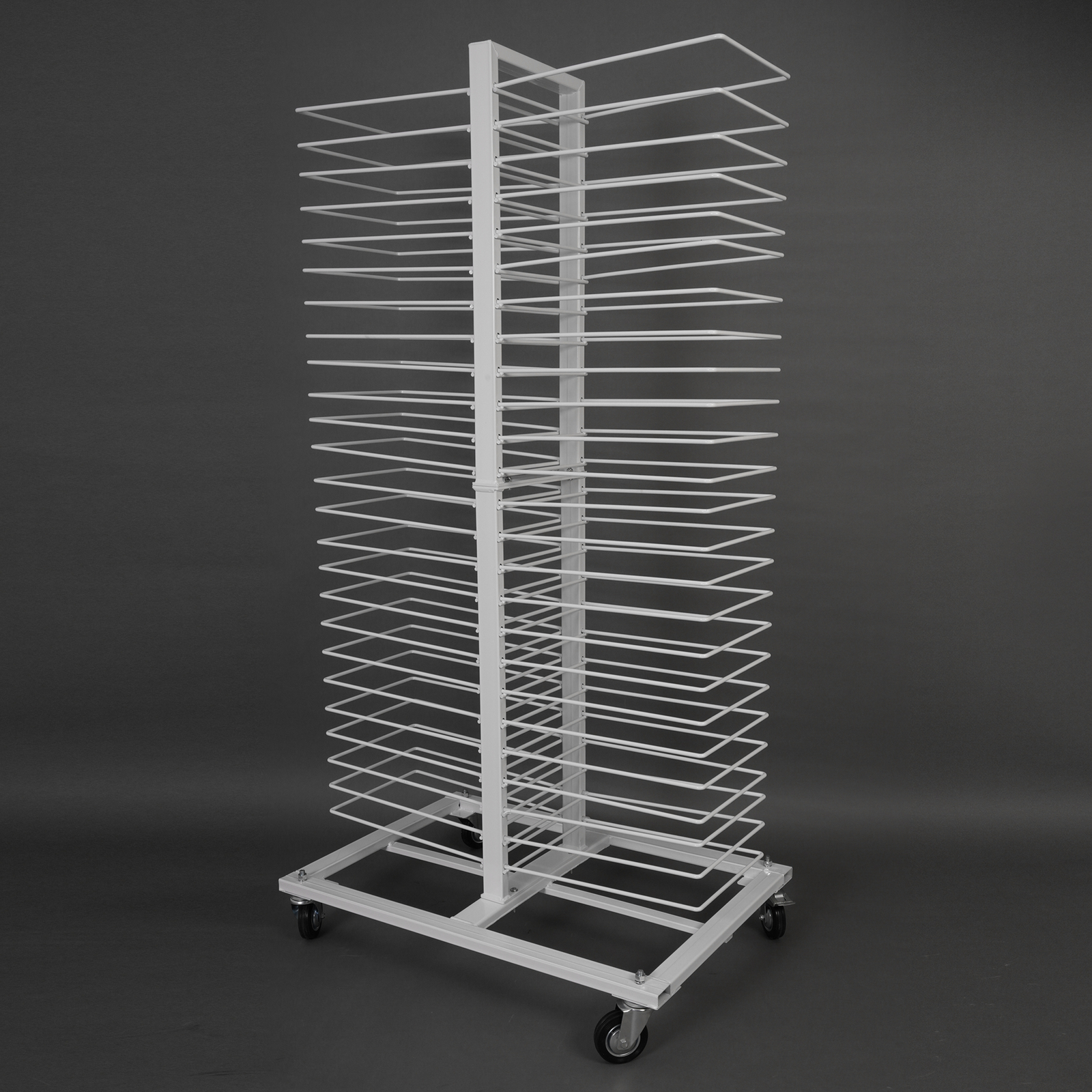50 shelves 4 Casters Art Drying Rack Drying Stand For Doors/Shelves/Paint Shops