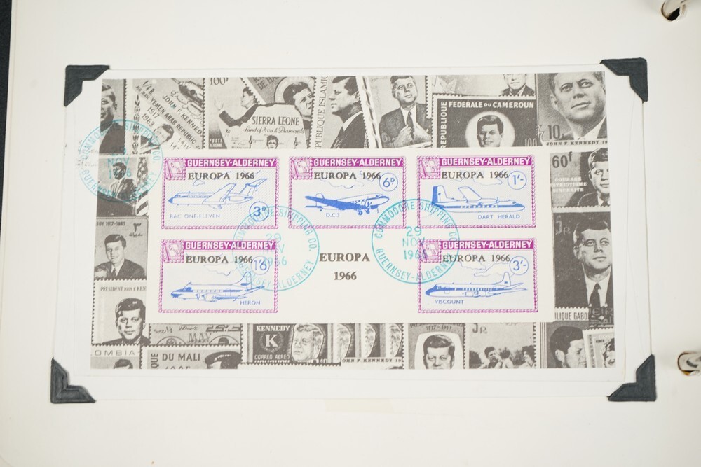 BRITISH ISLES SPECIALIZED 1960s JFK CINDERELLAS 250+ STAMPS & 50+ COVERS