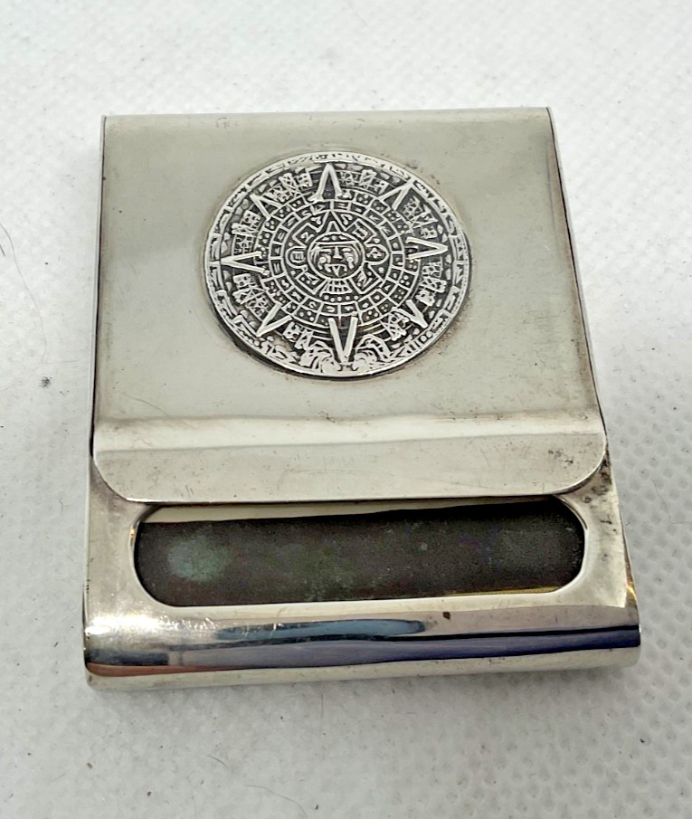 Vintage Taxco Mexico Sterling Silver 925 Match Book Holder Plat-Mex SA Eagle 20