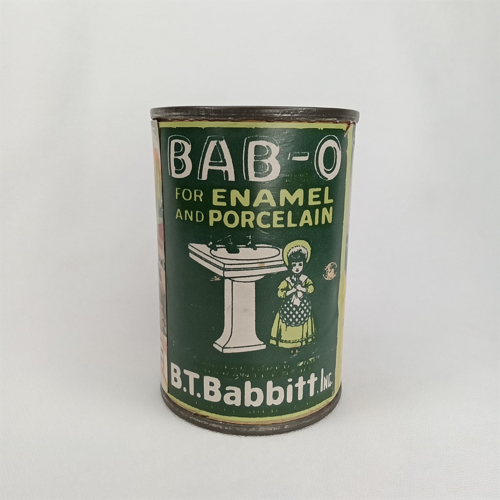 WWII Era 1940s Advertising Coin Bank Bab-O E.T. Babbitt David Harum Radio Drama