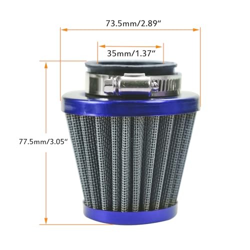 PZ19 Carburetor Carb Air Filter Fuel Line Kit for 50cc 70cc 90cc 110cc BLUE