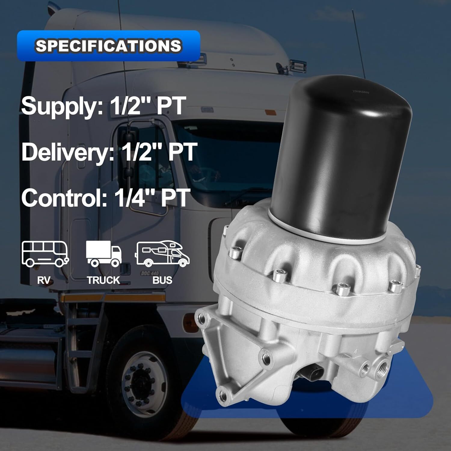 Air Dryer System Saver 4324711010 for Freightliner Cascadia Wabco