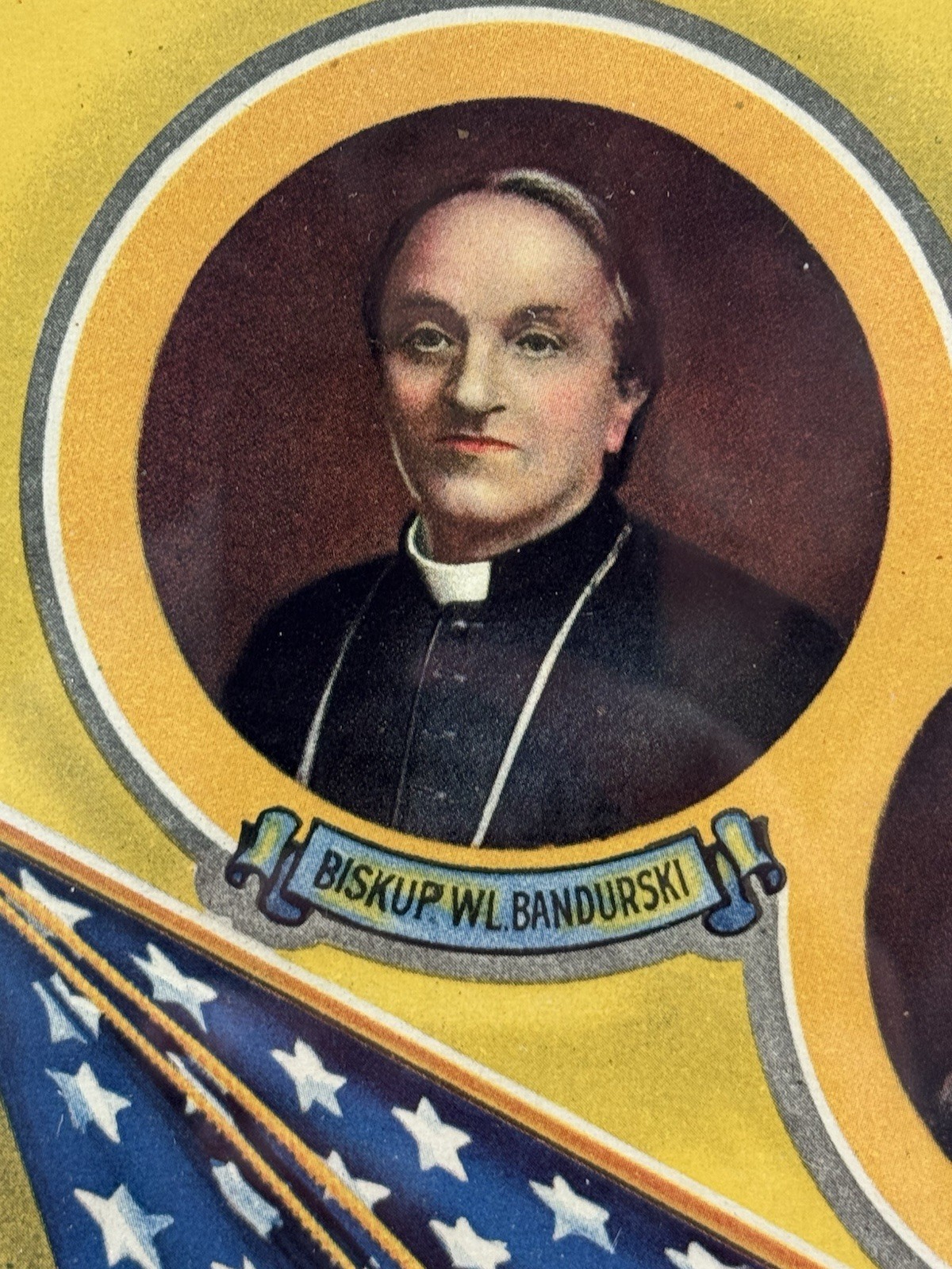 WW1 Era 1919 Dated Polish-American Advertisement Print Woodrow Wilson