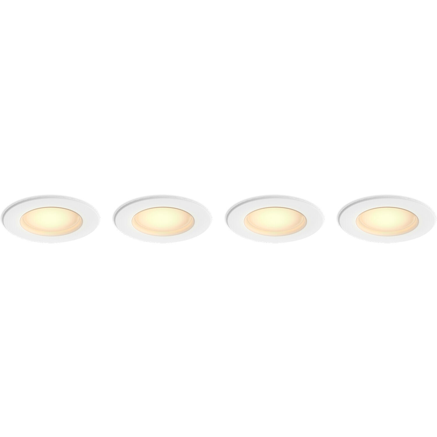 Philips Hue 5/6" Recessed Downlight (White Ambiance, 4-Pack)