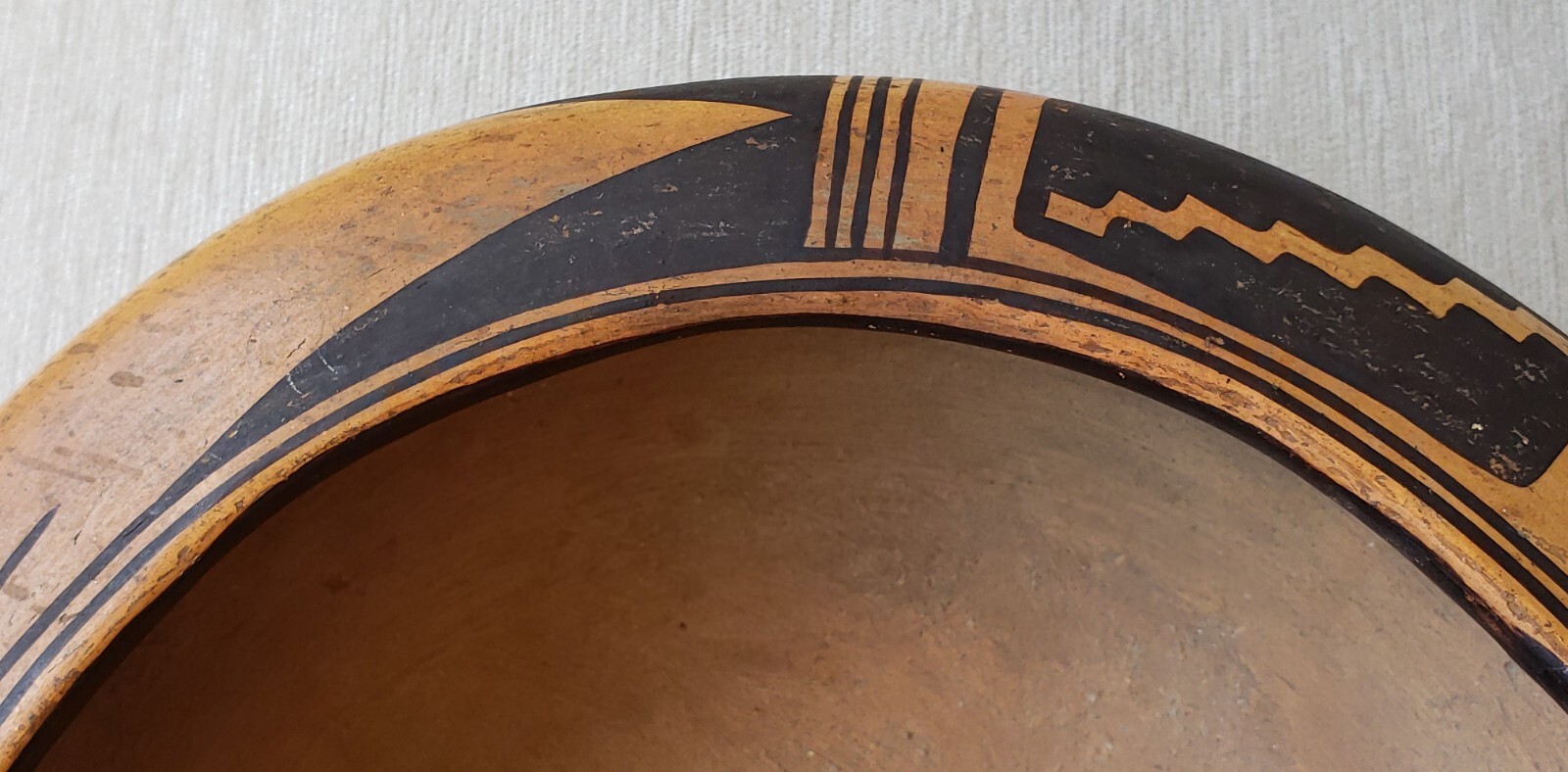 Antique Hopi Pottery Bowl Native American Indian Pot