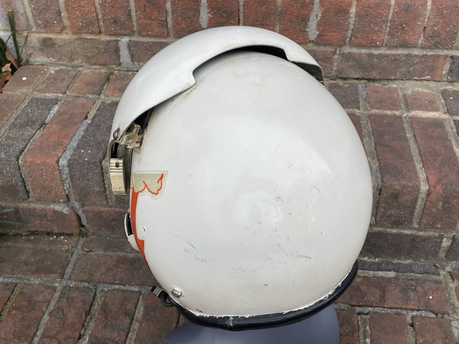 Vtg HGU-26 Dual Visor Gentex Flight Fighter Pilot Helmet Partial decals