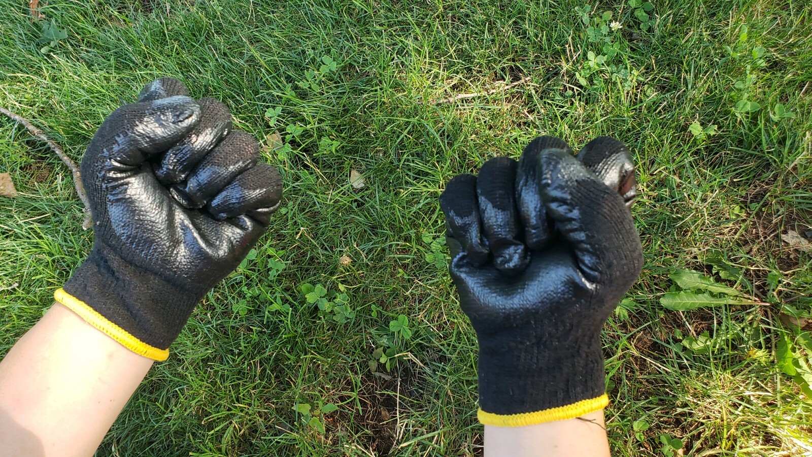 240 Pairs Premium BLACK Latex Rubber Coated Palm Work Gloves