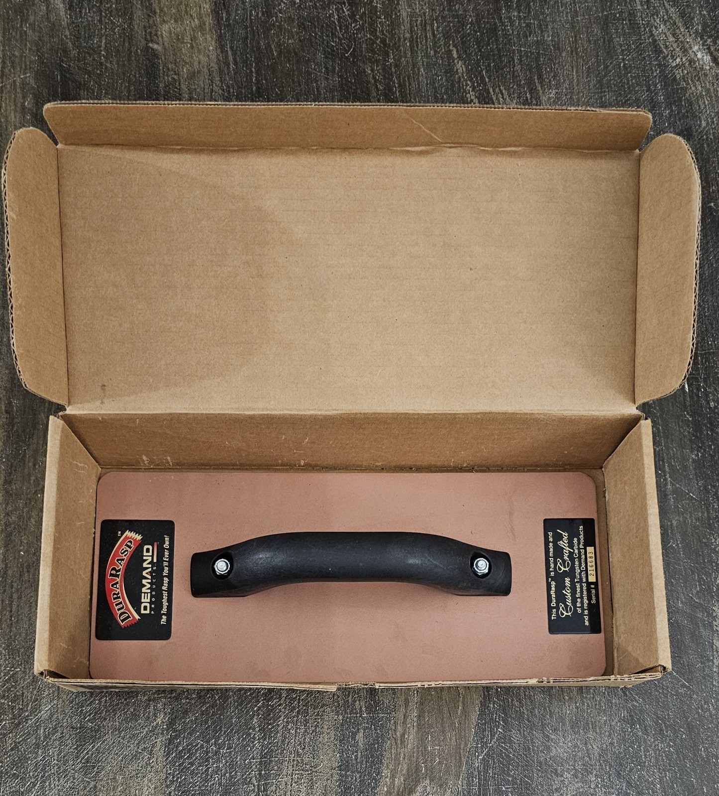 NIB Demand Products DURARASP 6X14 12Grit Tungsten Carbide Rasp EIFS Foam Stucco